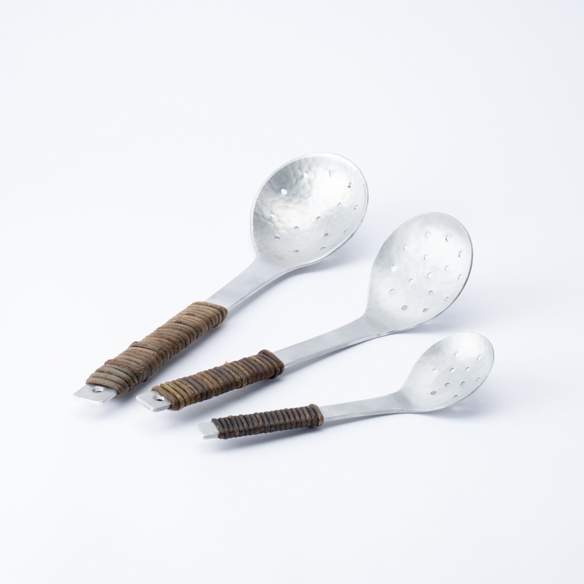 Aluminum Hammered Perforated Ladle
