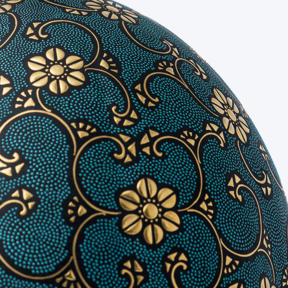 Morikin Floral Arabesque Aochibu Ovale Vase