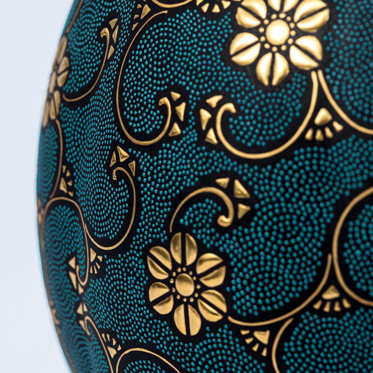 Morikin Floral Arabesque Aochibu Ovale Vase