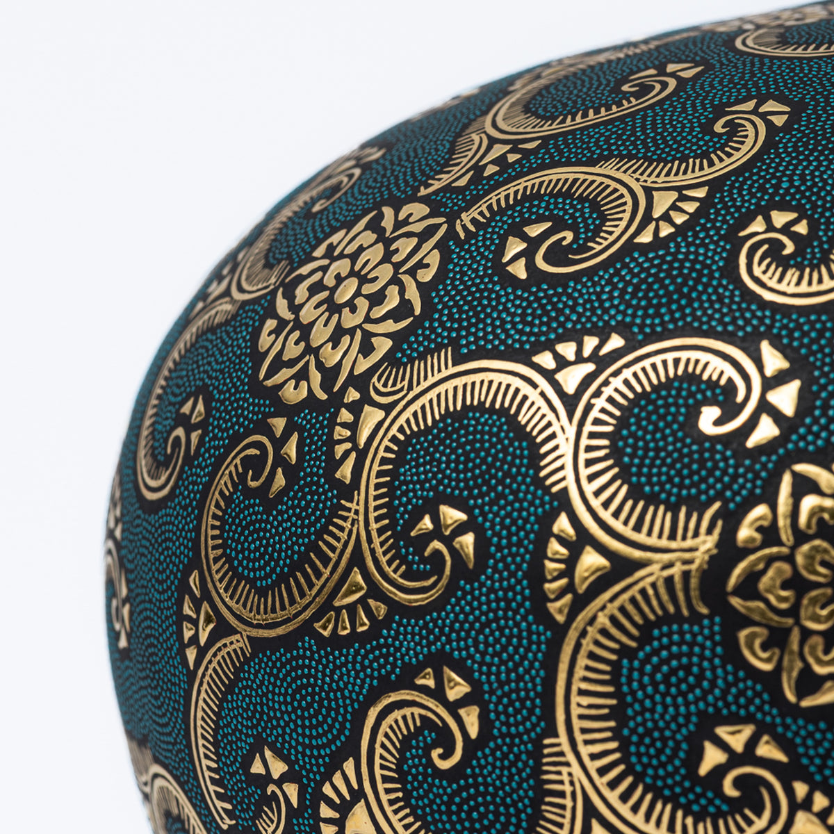 Morikin Floral Arabesque Aochibu Runde Vase