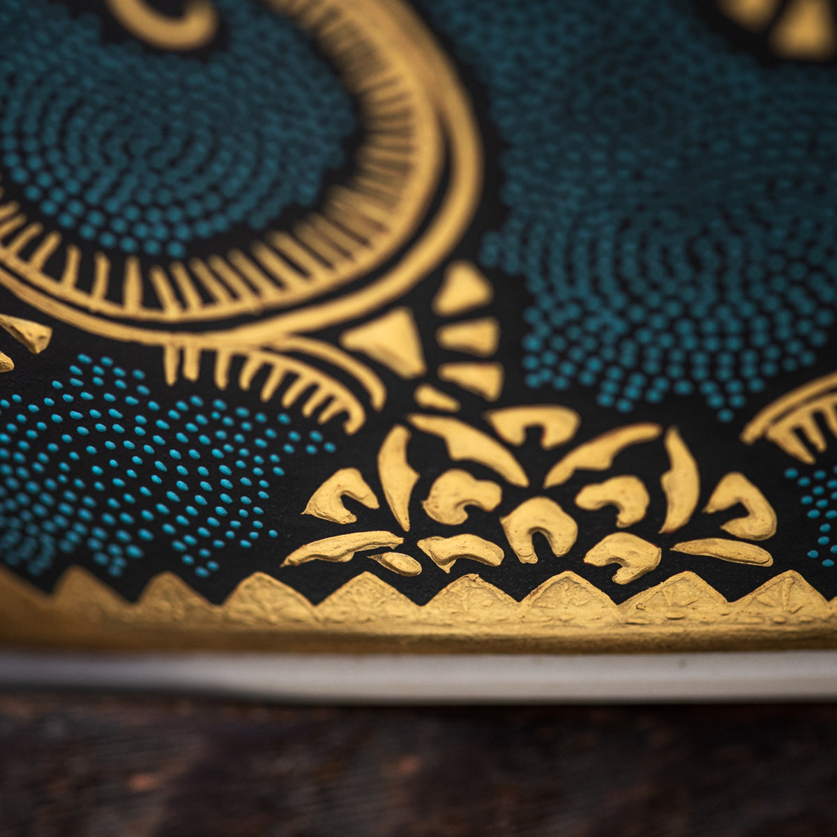 Morikin Floral Arabesque Aochibu Runde Vase