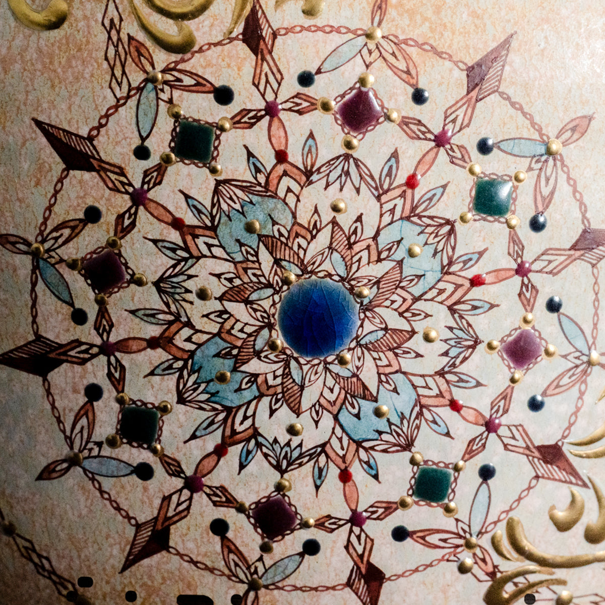 Ebicha-Saibyo Window with Gold