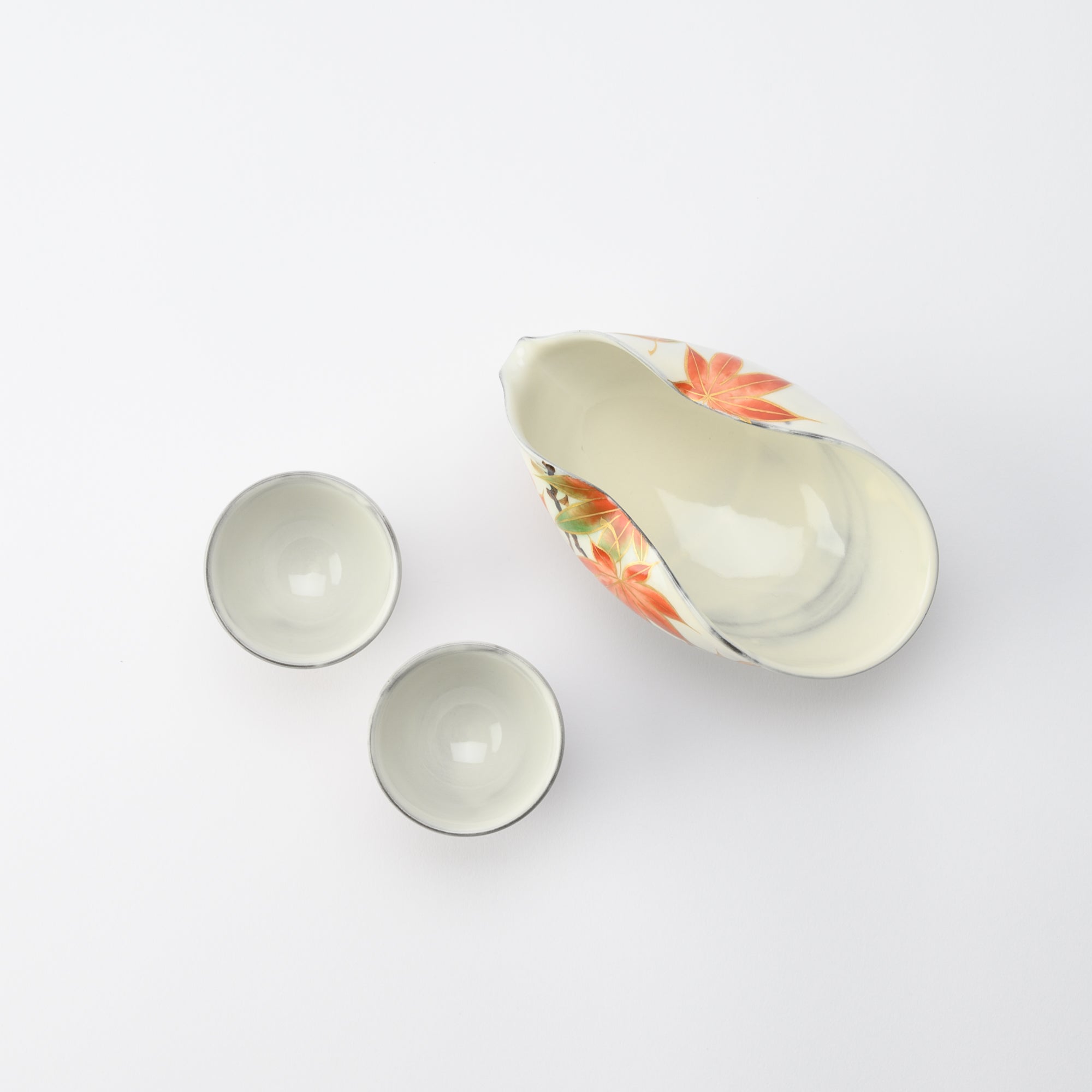 Juego de sake de hoja de arce