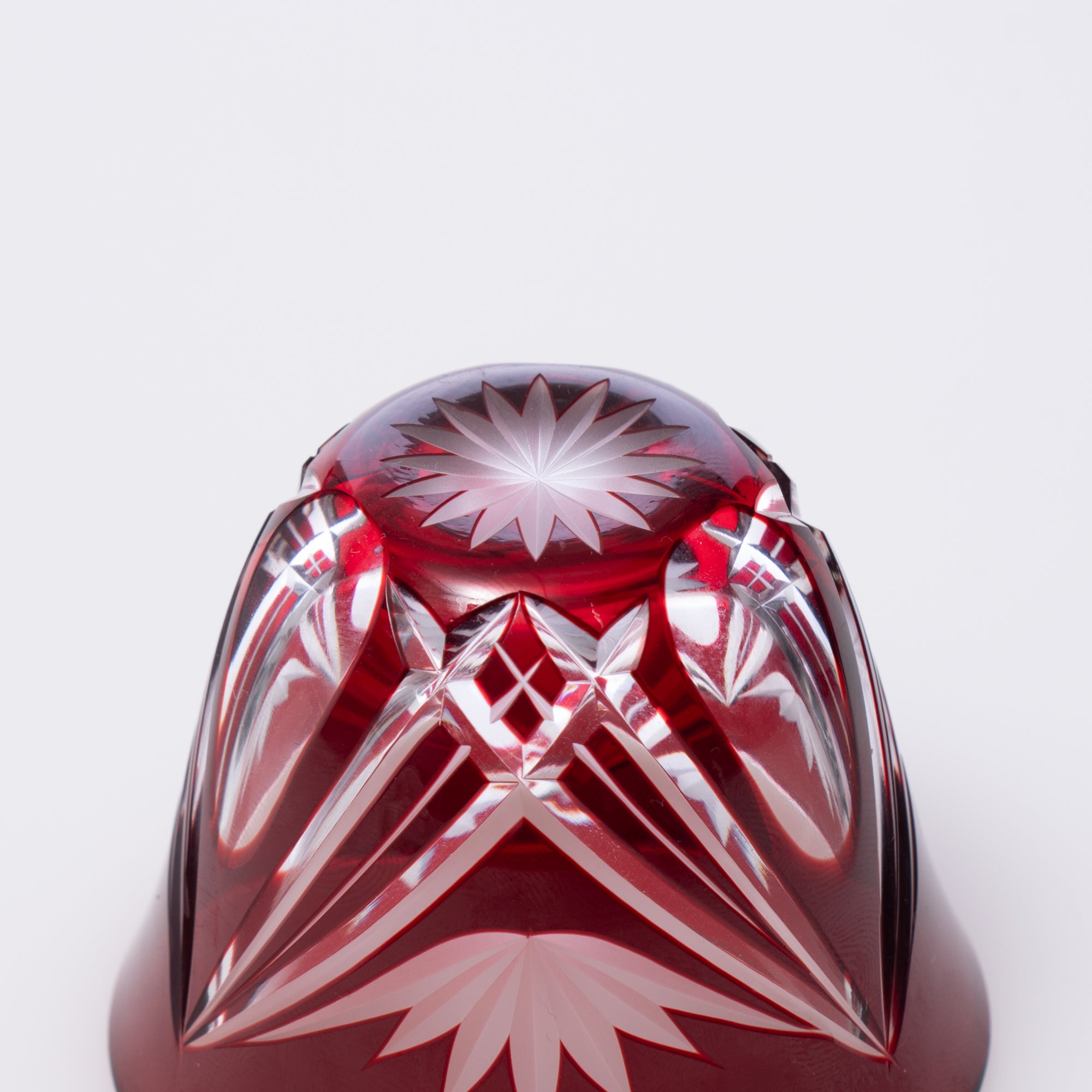 Red Flared Guinomi Sake Cup