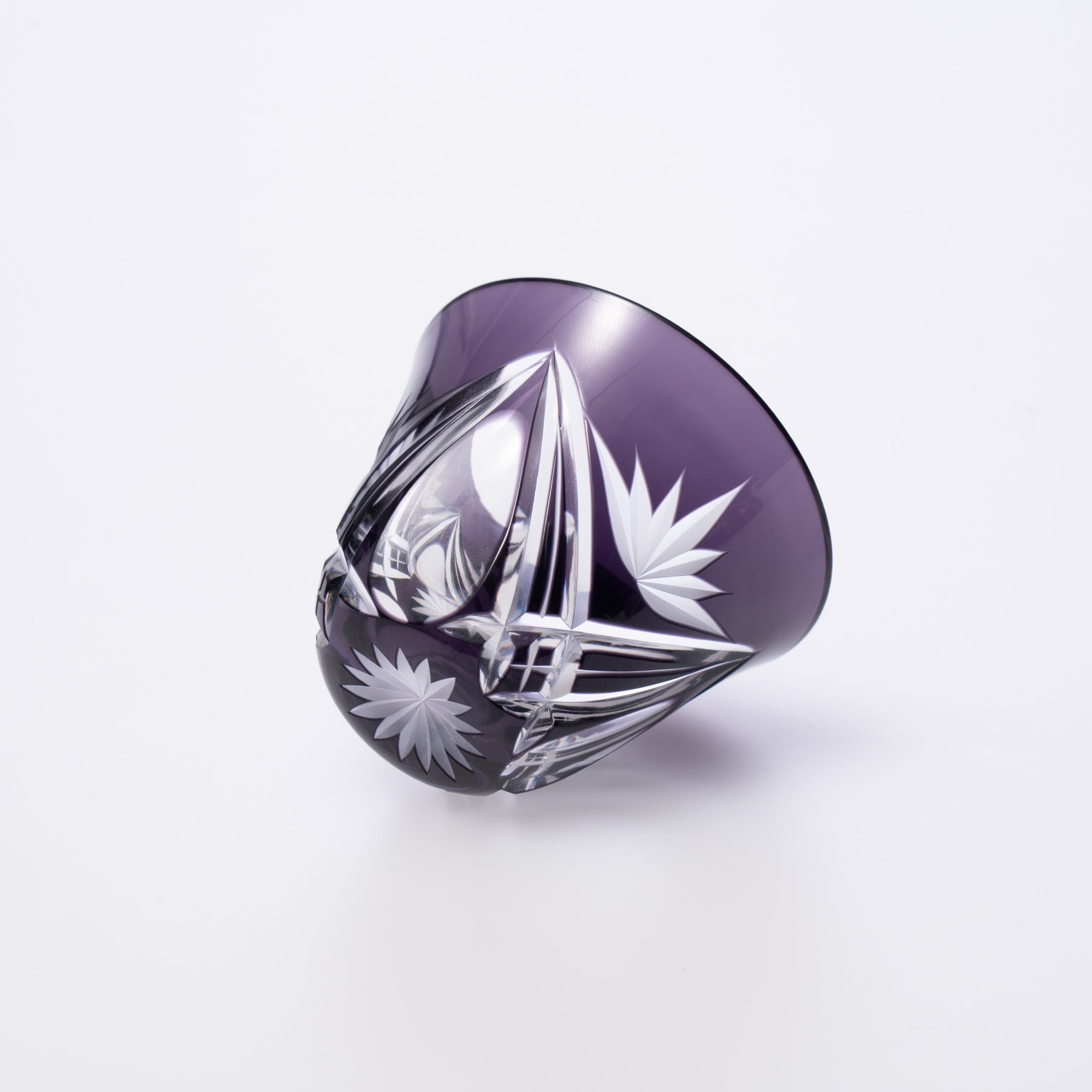 Purple Flared Guinomi Sake Cup