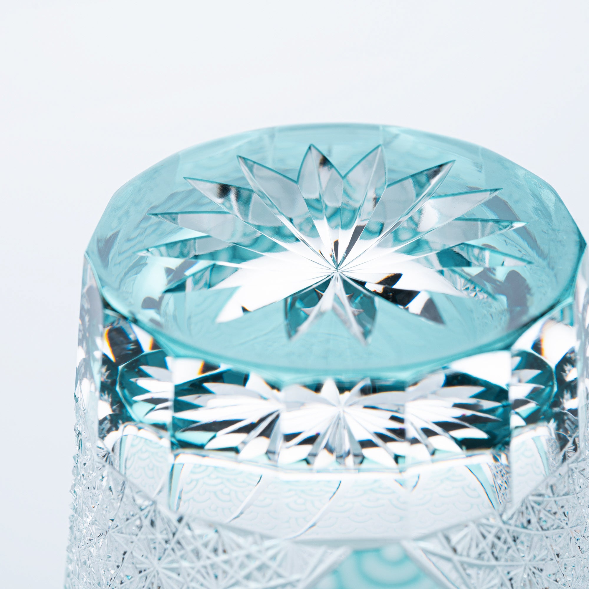 Rolling Waves Edo Kiriko Whiskey Glass