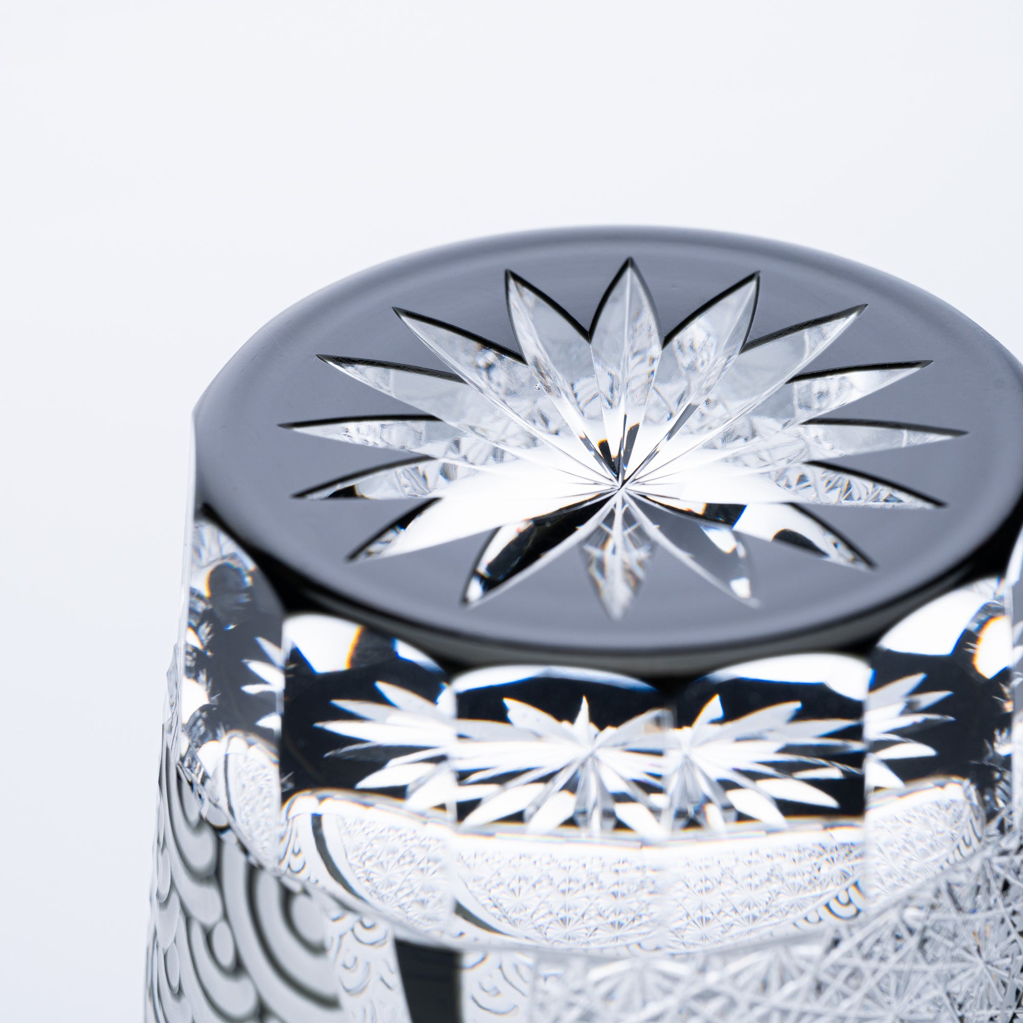 Rolling Waves Edo Kiriko Whiskey Glass