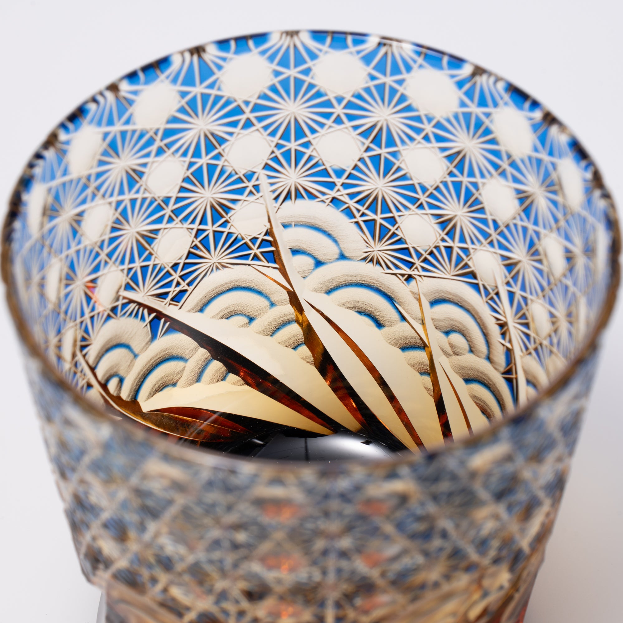 Blau Amber Waves Whiskyglas