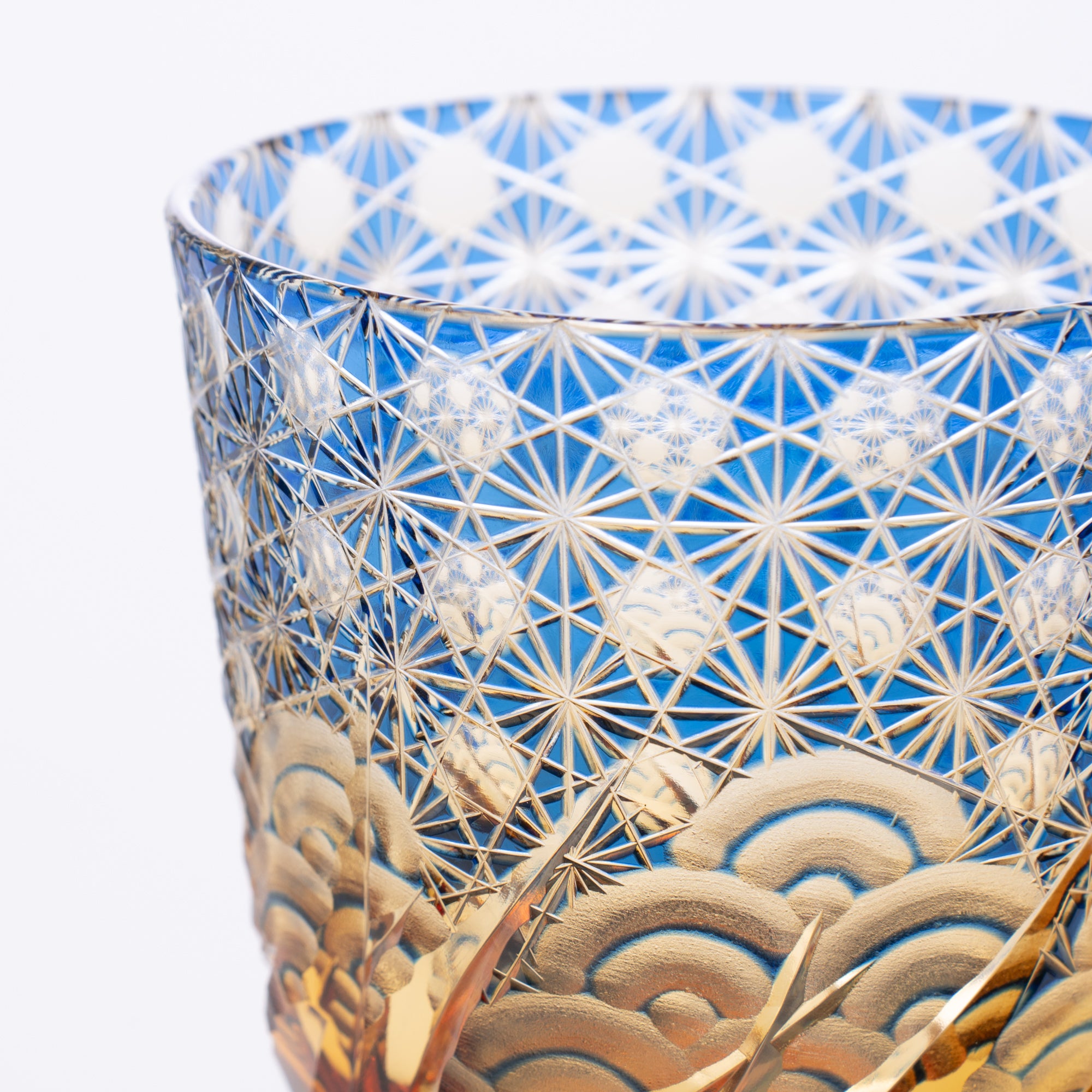 Blau Amber Waves Whiskyglas