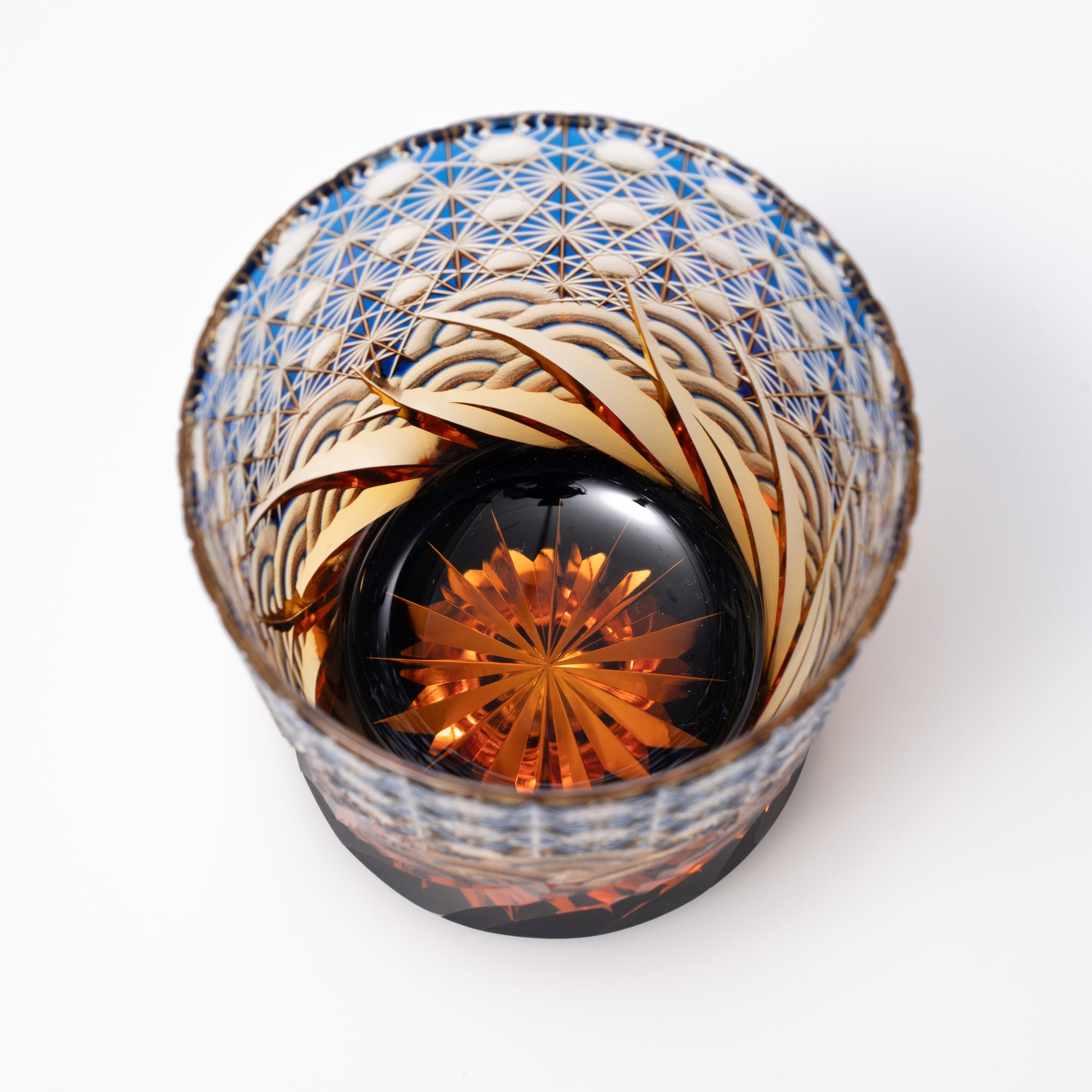 Blau Amber Waves Whiskyglas