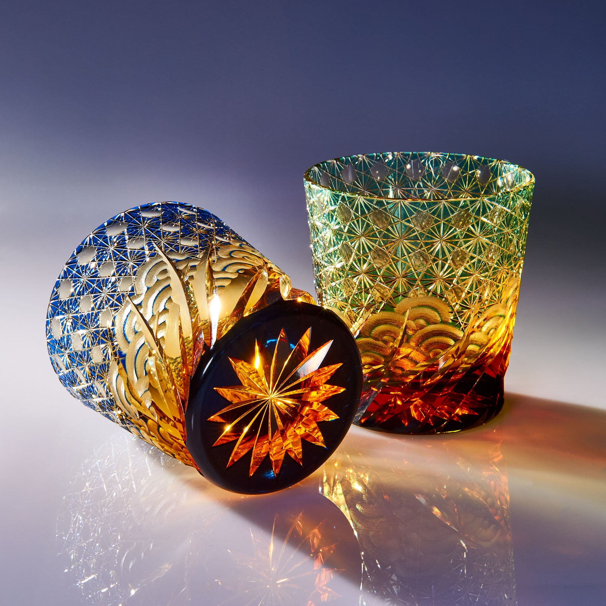 Blau Amber Waves Whiskyglas