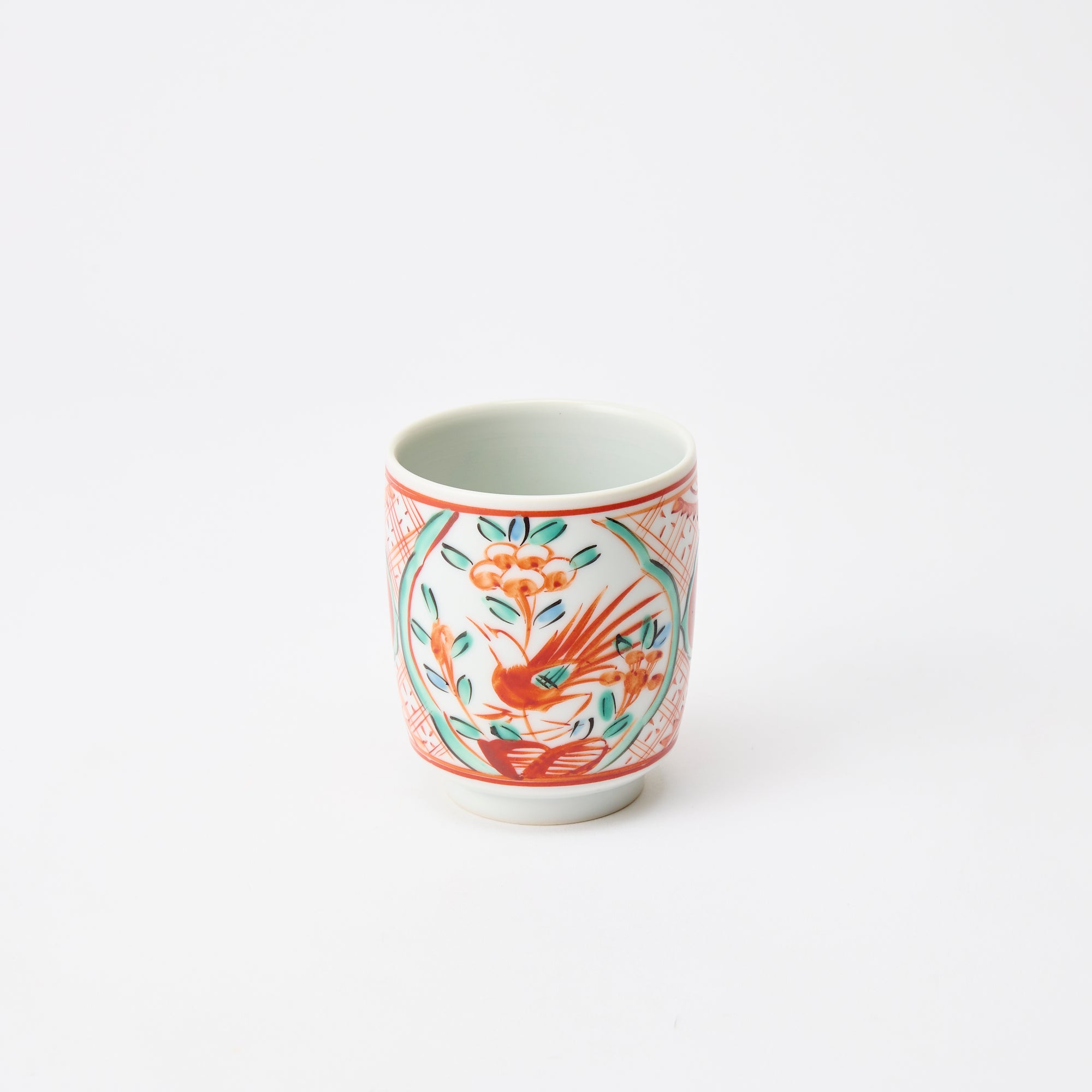 Auspicious Akae Yunomi Japanese Teacup