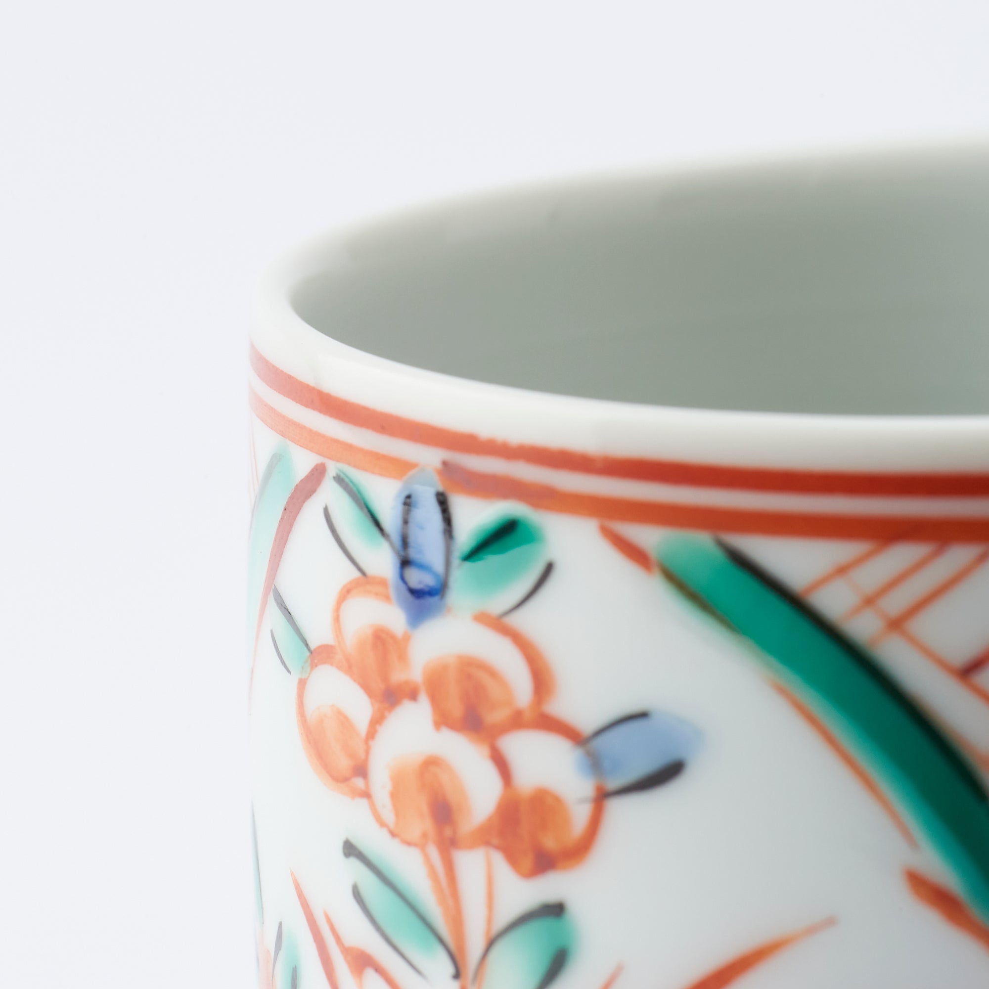 Auspicious Akae Yunomi Japanese Teacup