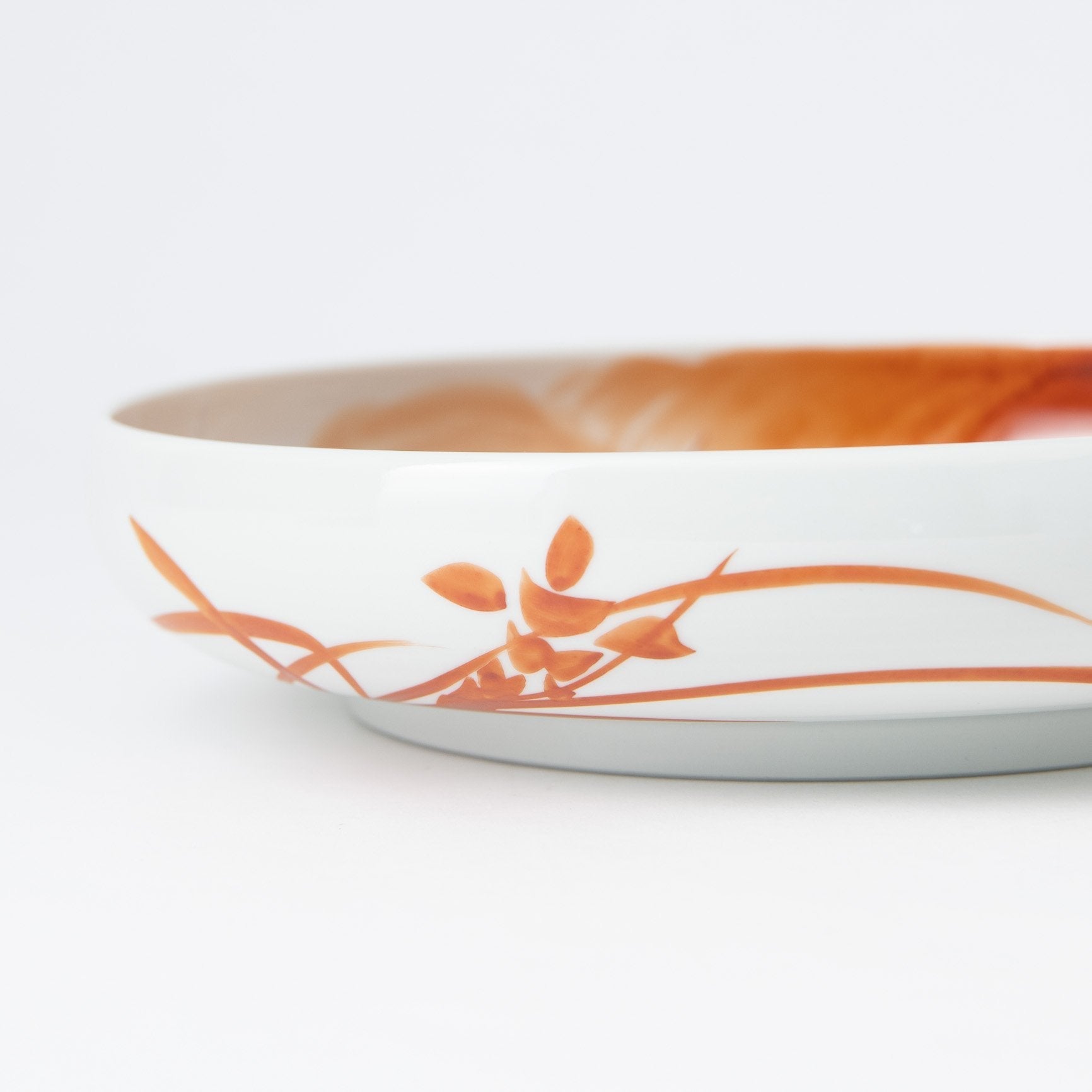 Akae Dragon Kutani Deep Plate - MUSUBI KILN - Quality Japanese Tableware and Gift