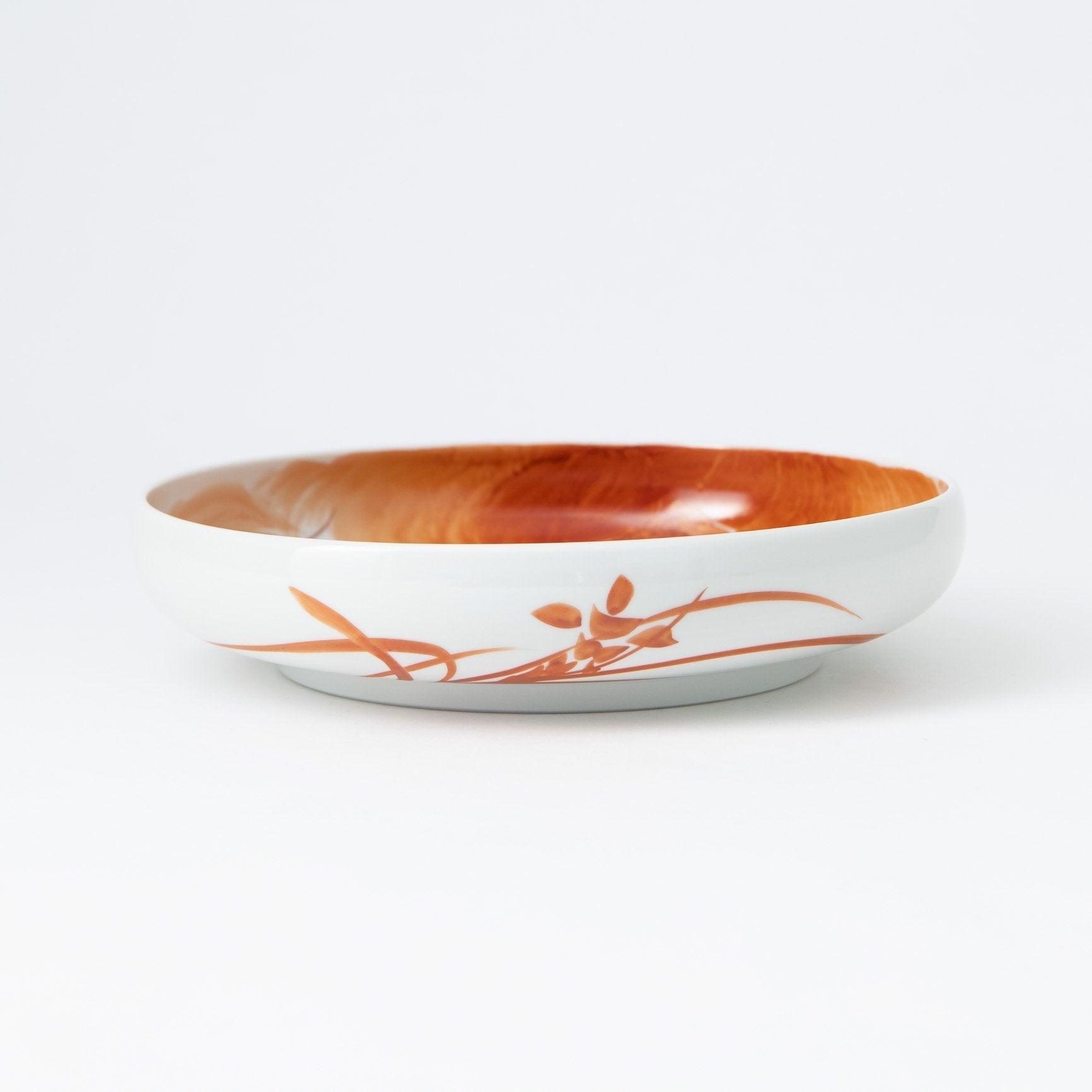 Akae Dragon Kutani Deep Plate - MUSUBI KILN - Quality Japanese Tableware and Gift