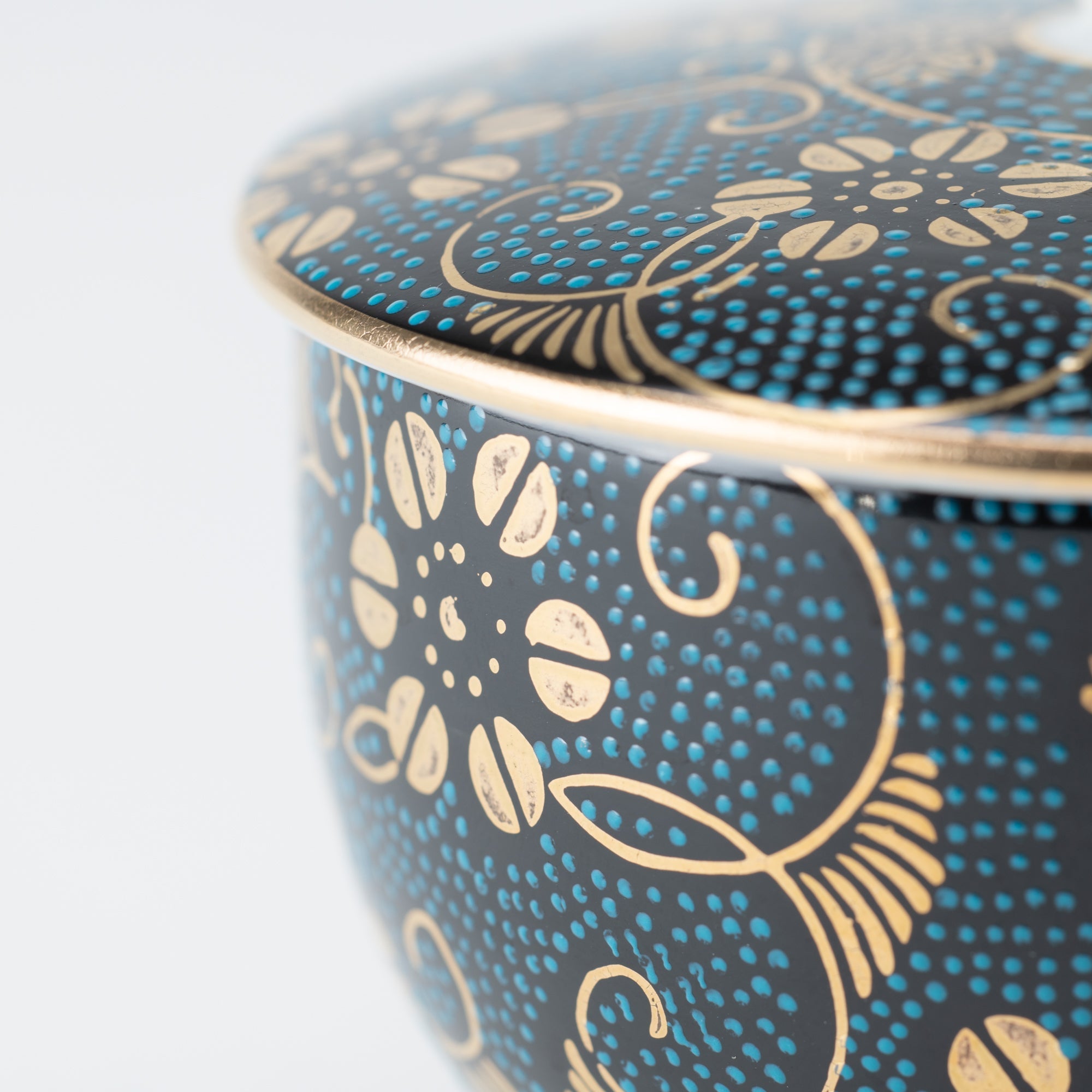 Aochibu and Clematis Kutani Japanese Teapot Set - MUSUBI KILN - Quality Japanese Tableware and Gift