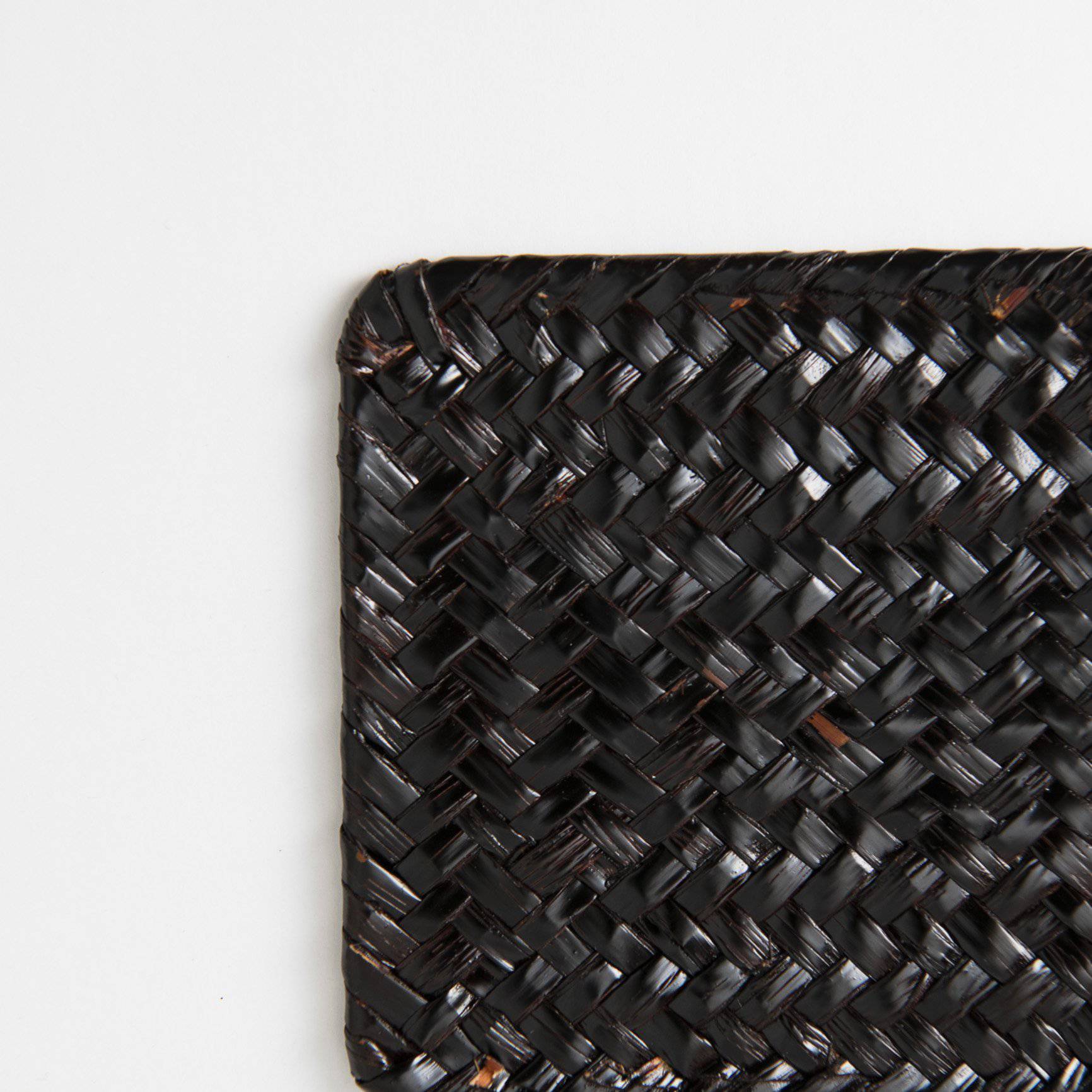 Aquatic Plants Braid Yamanaka Lacquerware Coaster - MUSUBI KILN - Quality Japanese Tableware and Gift