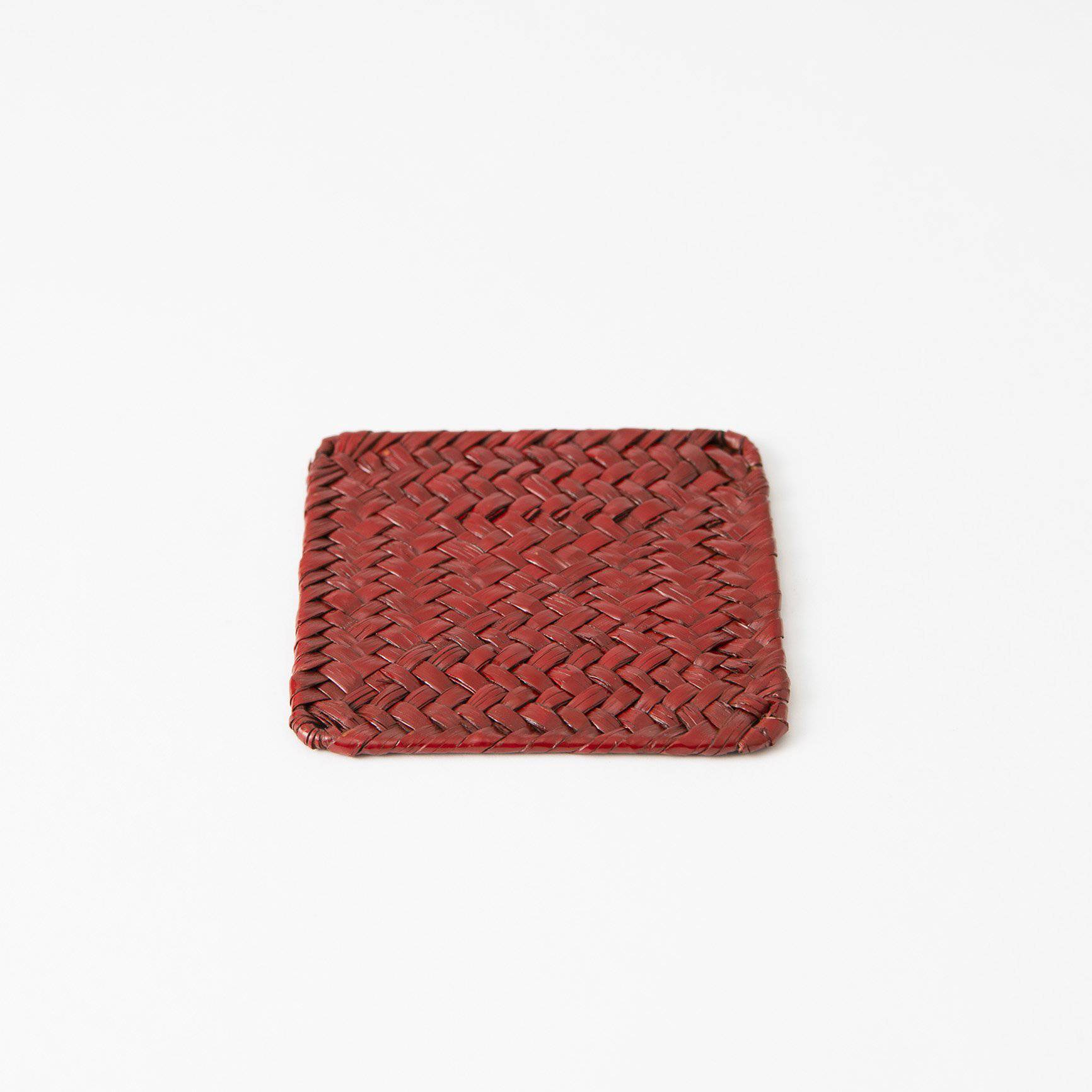 Aquatic Plants Braid Yamanaka Lacquerware Coaster - MUSUBI KILN - Quality Japanese Tableware and Gift