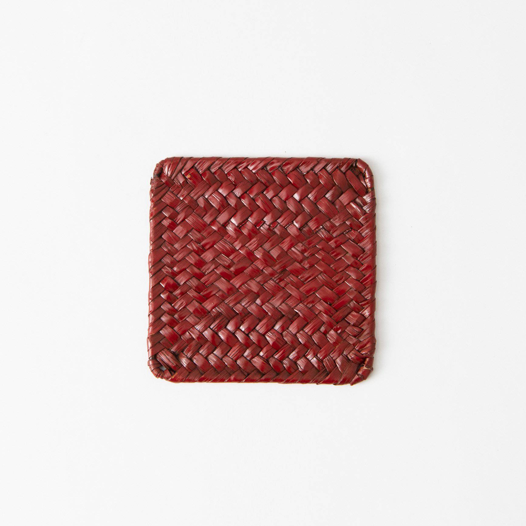 Aquatic Plants Braid Yamanaka Lacquerware Coaster - MUSUBI KILN - Quality Japanese Tableware and Gift