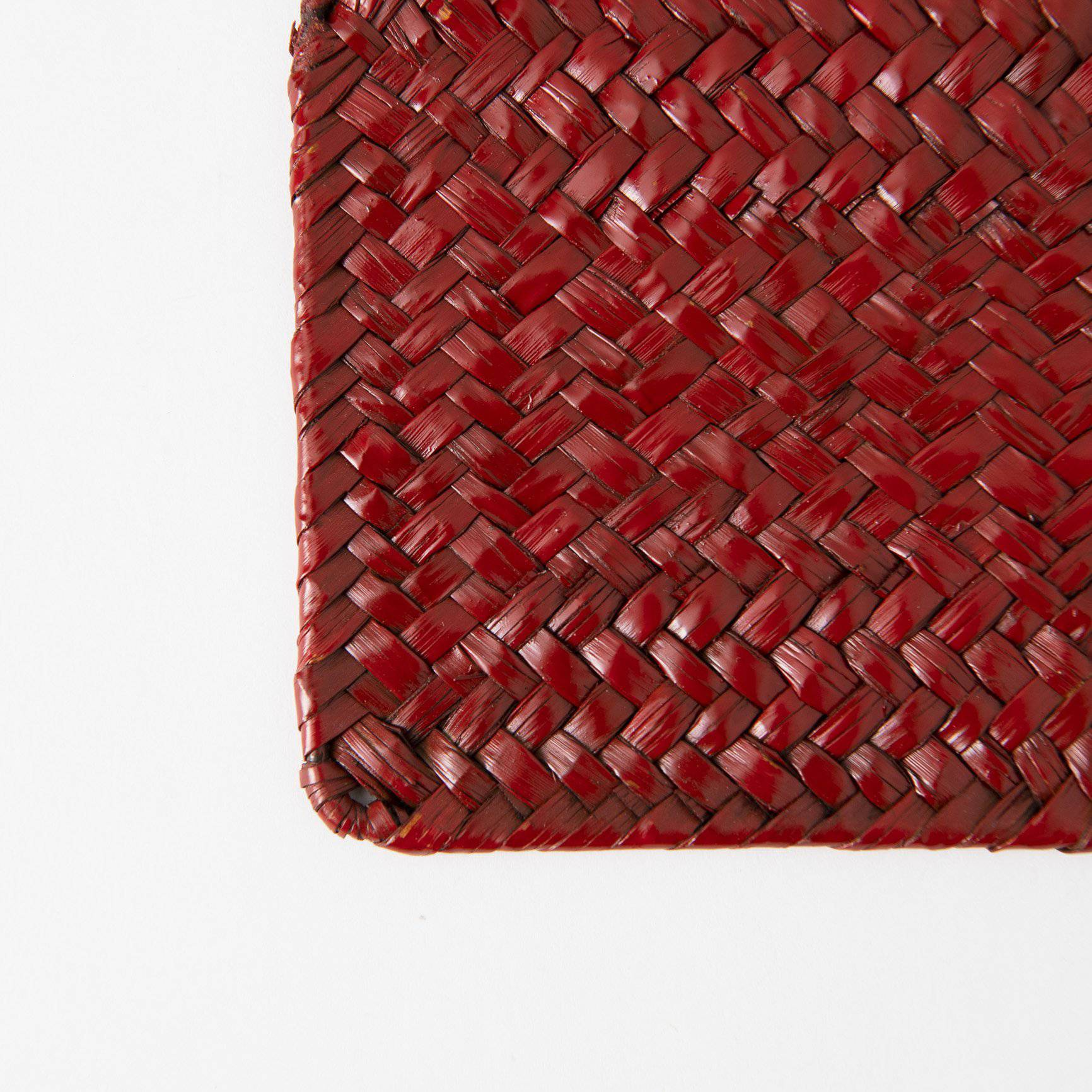 Aquatic Plants Braid Yamanaka Lacquerware Coaster - MUSUBI KILN - Quality Japanese Tableware and Gift