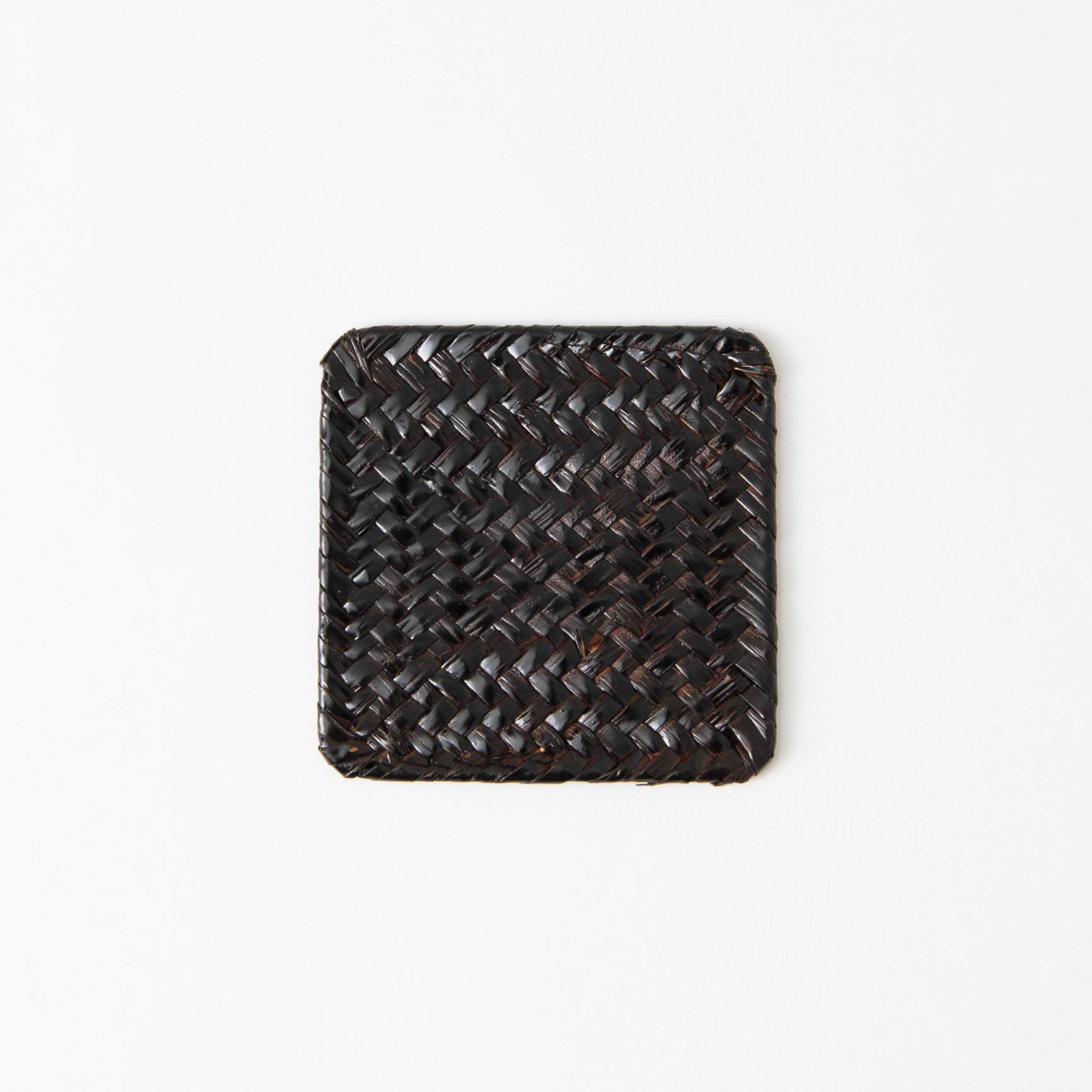 Aquatic Plants Braid Yamanaka Lacquerware Coaster - MUSUBI KILN - Quality Japanese Tableware and Gift