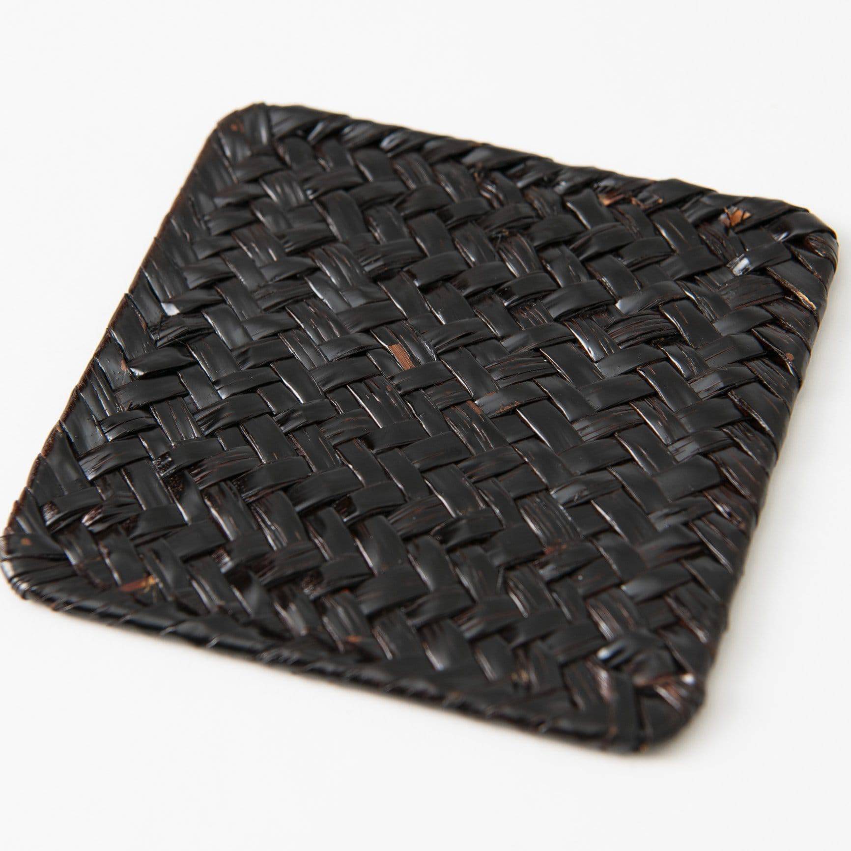 Aquatic Plants Braid Yamanaka Lacquerware Coaster - MUSUBI KILN - Quality Japanese Tableware and Gift