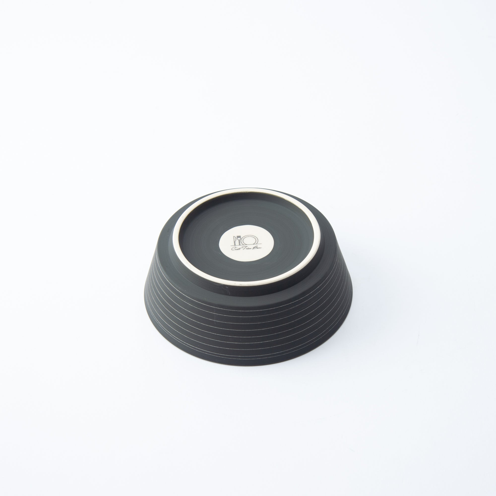 Arita Porcelain Lab Black Line Conic Modern Jubako Bento Box - MUSUBI KILN - Quality Japanese Tableware and Gift