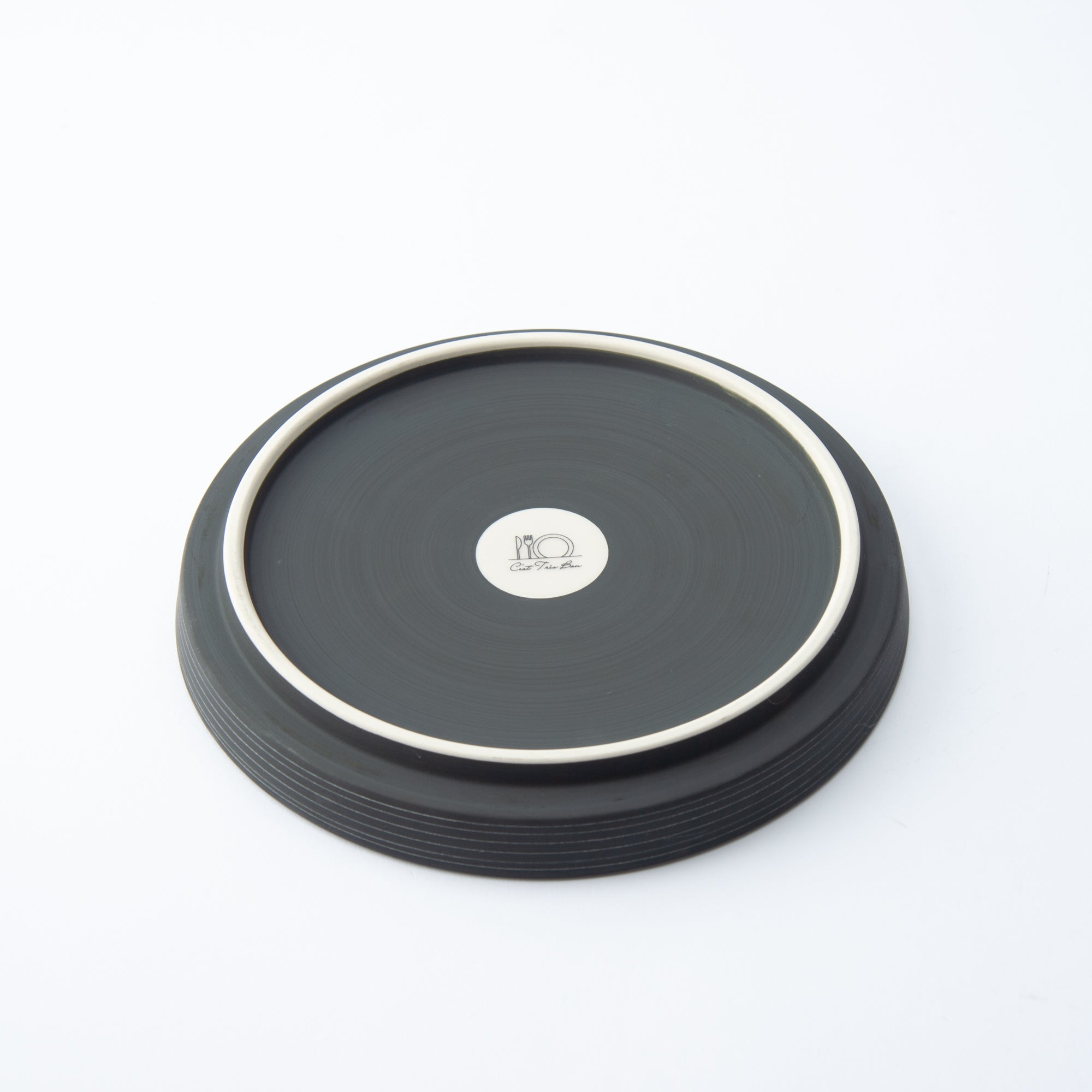 Arita Porcelain Lab Black Line Conic Modern Jubako Bento Box - MUSUBI KILN - Quality Japanese Tableware and Gift