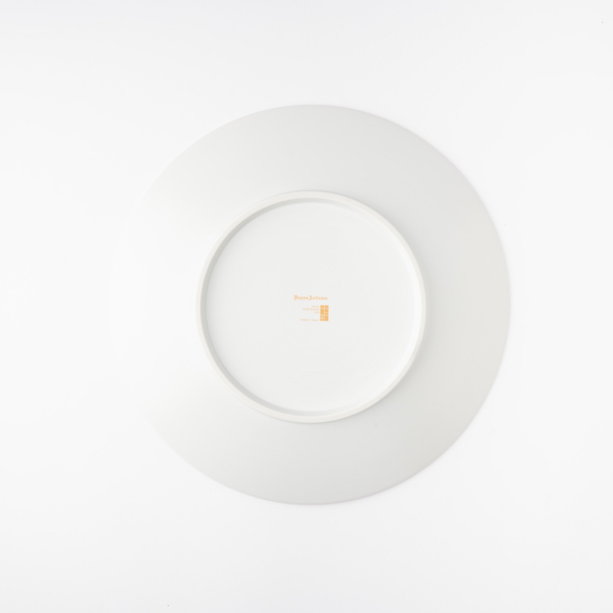 Arita Porcelain Lab Japan Autumn Gold Flat Plate 11.7in - MUSUBI KILN - Quality Japanese Tableware and Gift