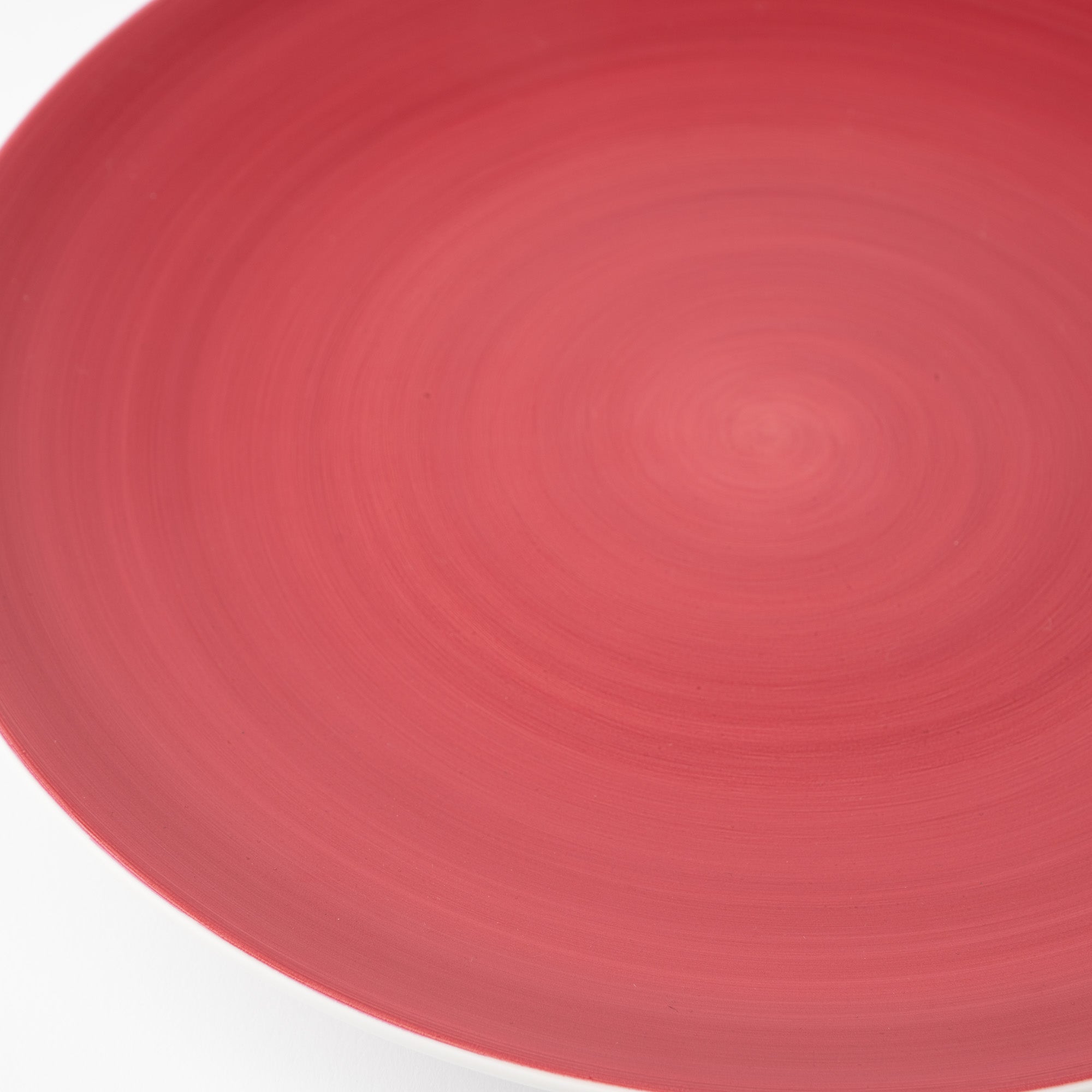 Arita Porcelain Lab Japan Autumn Red Flat Plate 11.7in - MUSUBI KILN - Quality Japanese Tableware and Gift