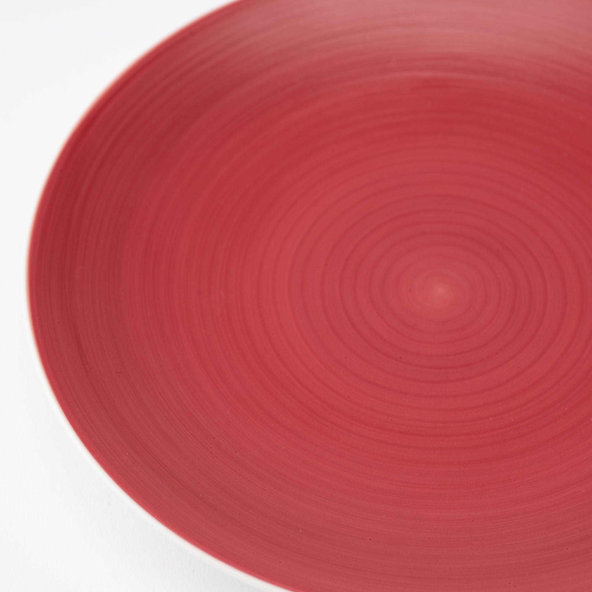 Arita Porcelain Lab Japan Autumn Red Flat Plate 7.1in - MUSUBI KILN - Quality Japanese Tableware and Gift