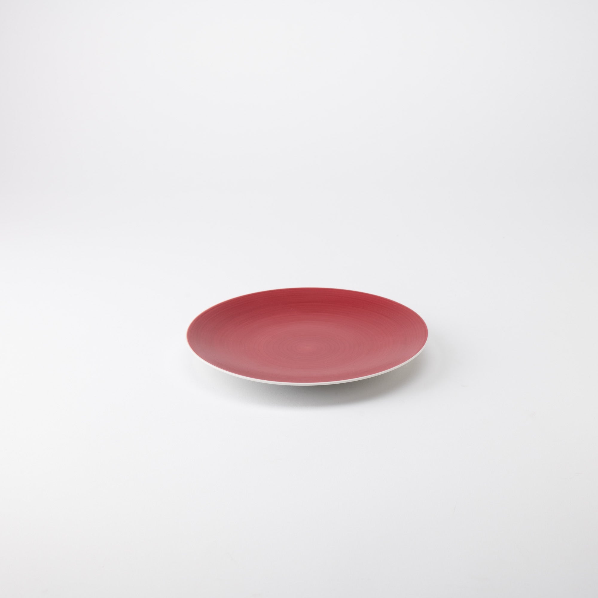 Arita Porcelain Lab Japan Autumn Red Flat Plate 7.1in - MUSUBI KILN - Quality Japanese Tableware and Gift
