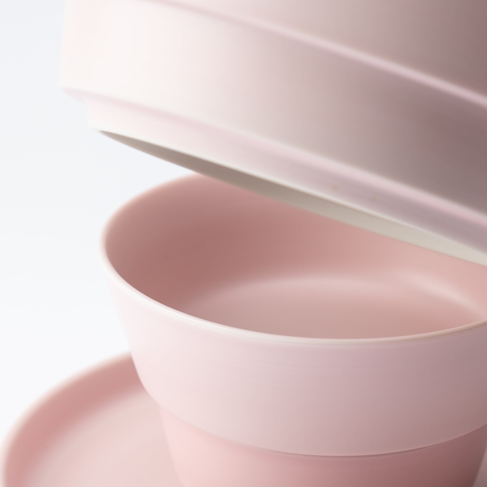Arita Porcelain Lab Sakura Pink Conic Modern Jubako Bento Box - MUSUBI KILN - Quality Japanese Tableware and Gift