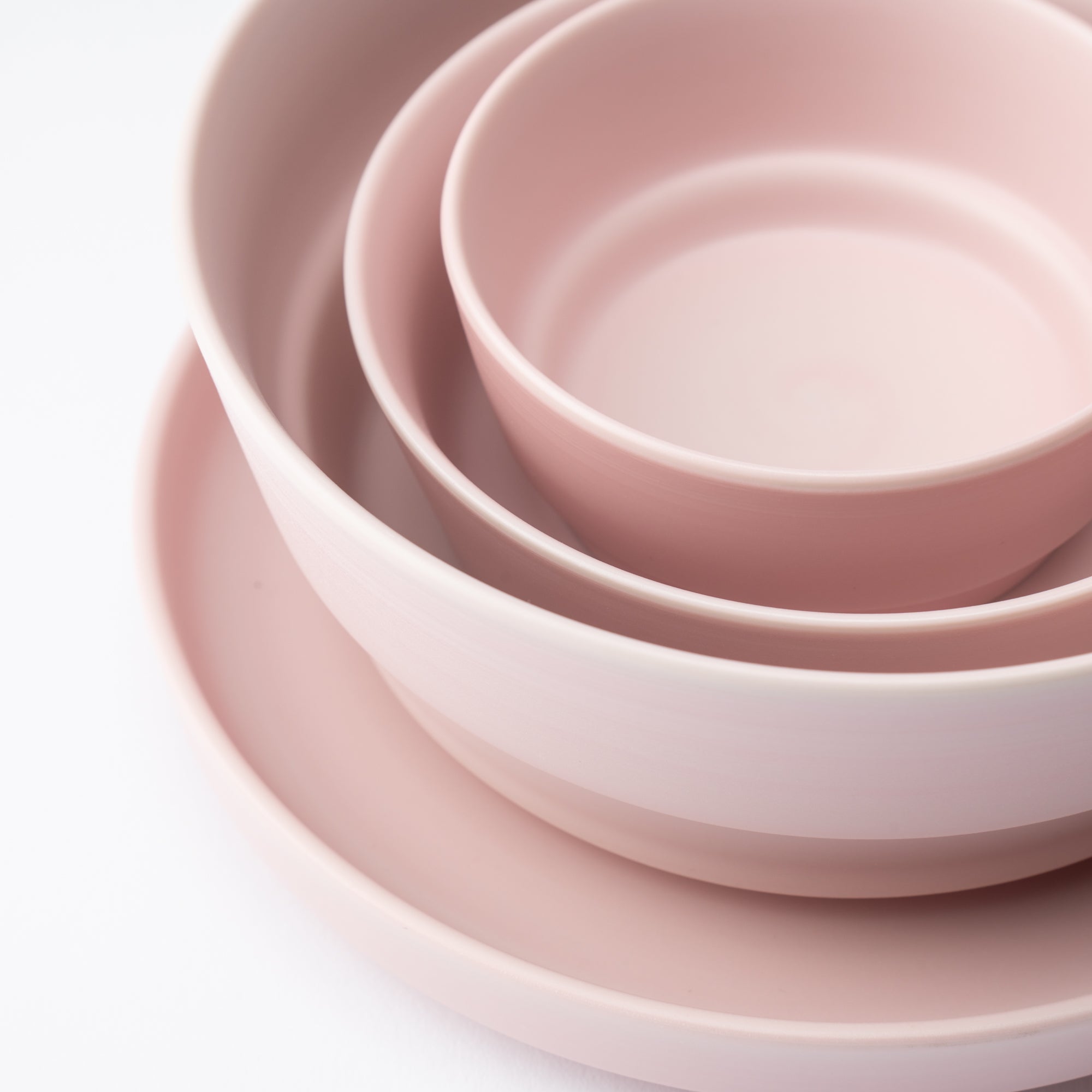 Arita Porcelain Lab Sakura Pink Conic Modern Jubako Bento Box - MUSUBI KILN - Quality Japanese Tableware and Gift