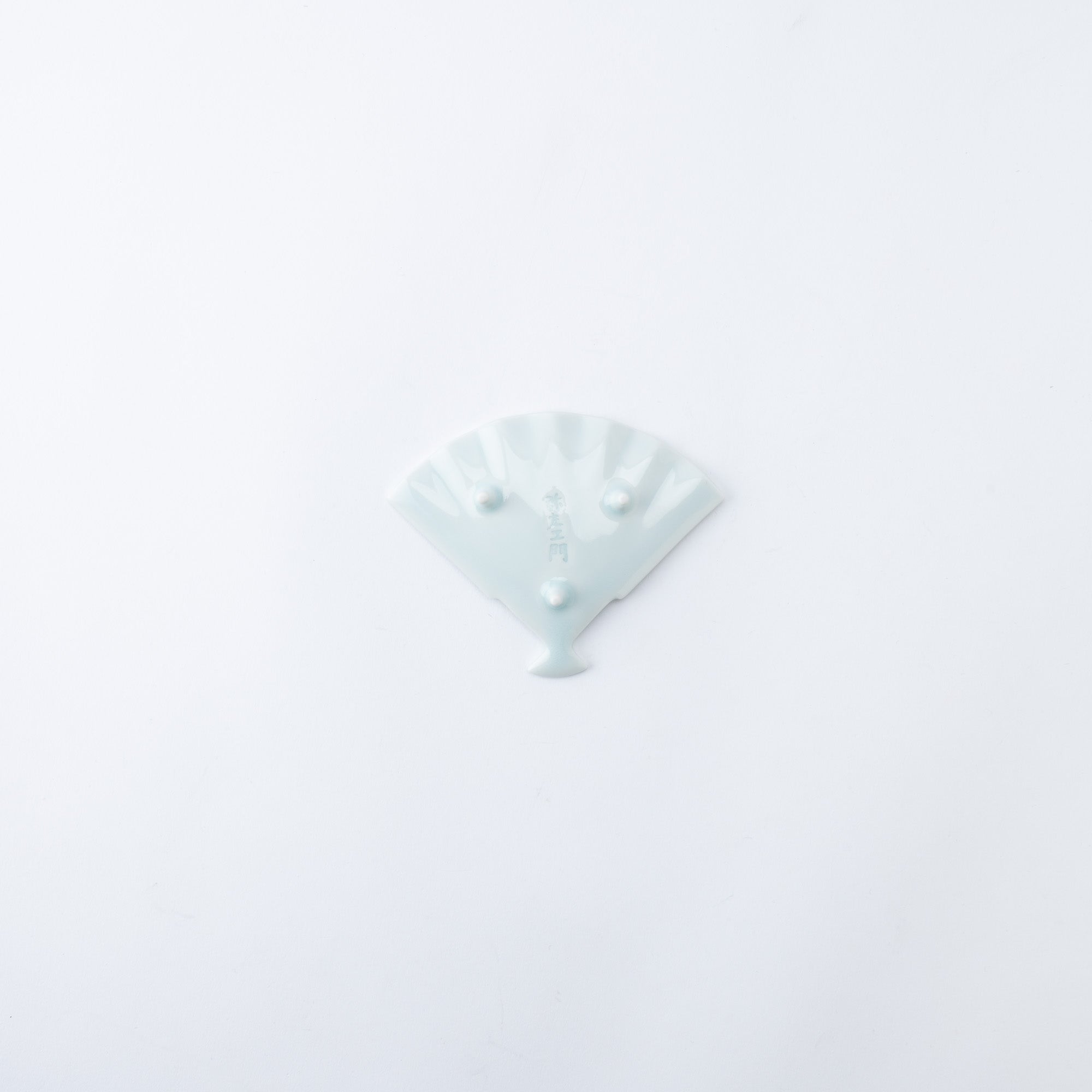 Arita Porcelain Lab Yazaemon Pine Tree Fan Gourd Celadon Small Plate Set - MUSUBI KILN - Quality Japanese Tableware and Gift