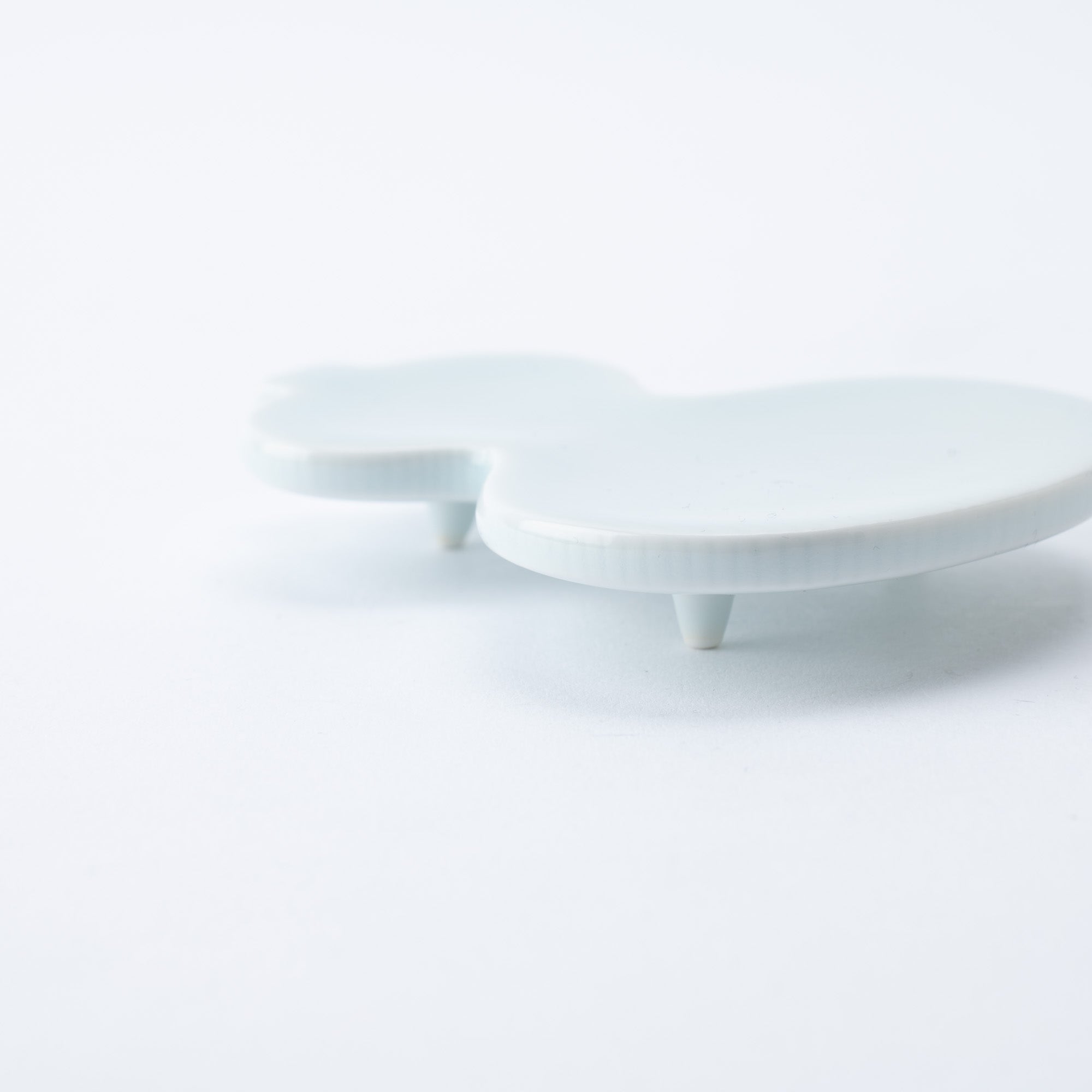 Arita Porcelain Lab Yazaemon Pine Tree Fan Gourd Celadon Small Plate Set - MUSUBI KILN - Quality Japanese Tableware and Gift