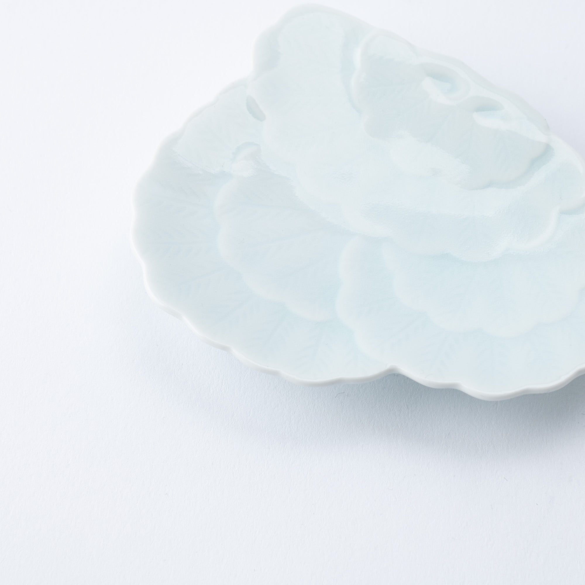 Arita Porcelain Lab Yazaemon Pine Tree Fan Gourd Celadon Small Plate Set - MUSUBI KILN - Quality Japanese Tableware and Gift