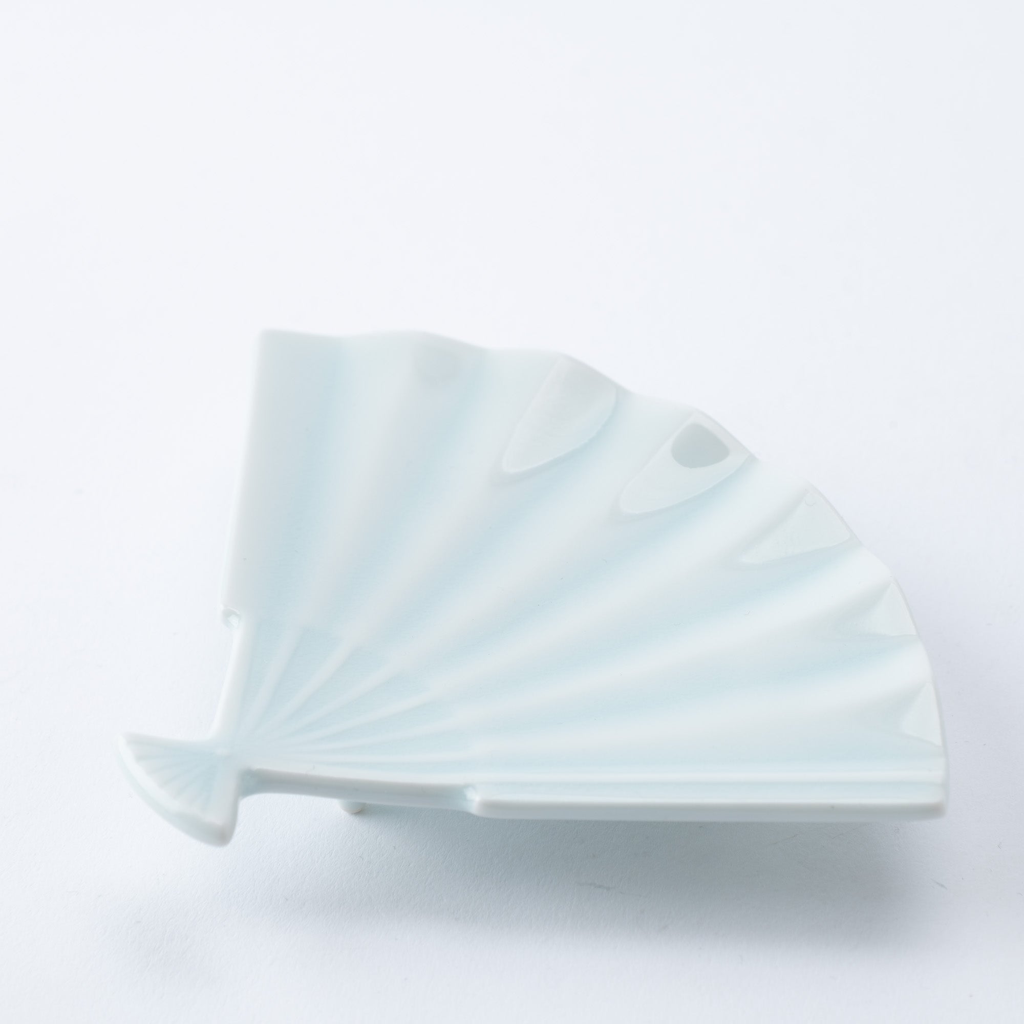 Arita Porcelain Lab Yazaemon Pine Tree Fan Gourd Celadon Small Plate Set - MUSUBI KILN - Quality Japanese Tableware and Gift