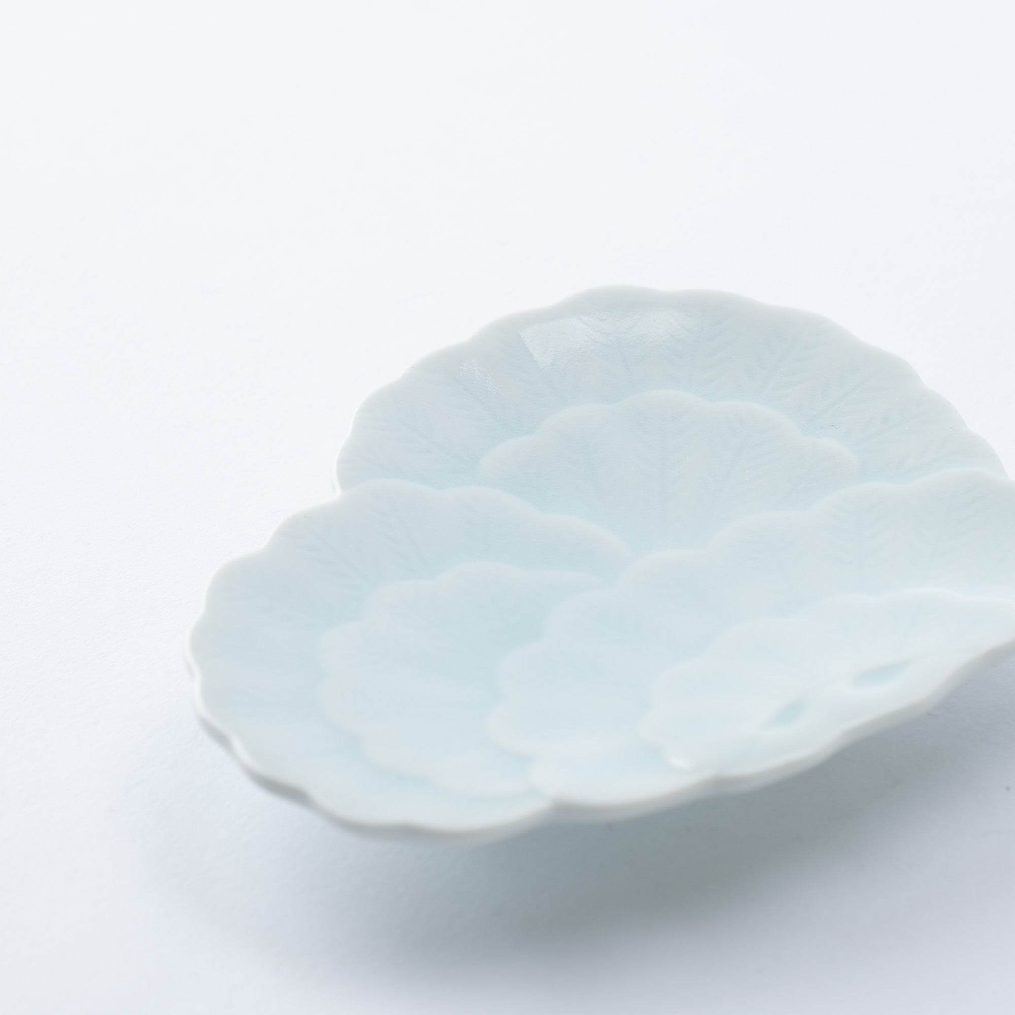 Arita Porcelain Lab Yazaemon Pine Tree Fan Gourd Celadon Small Plate Set - MUSUBI KILN - Quality Japanese Tableware and Gift