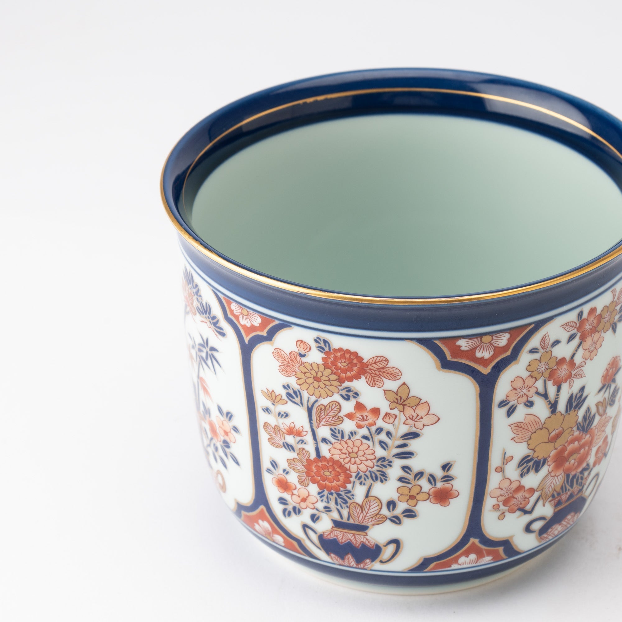 Arita Porcelain Lab Yazaemon White Sake Cooler - MUSUBI KILN - Quality Japanese Tableware and Gift
