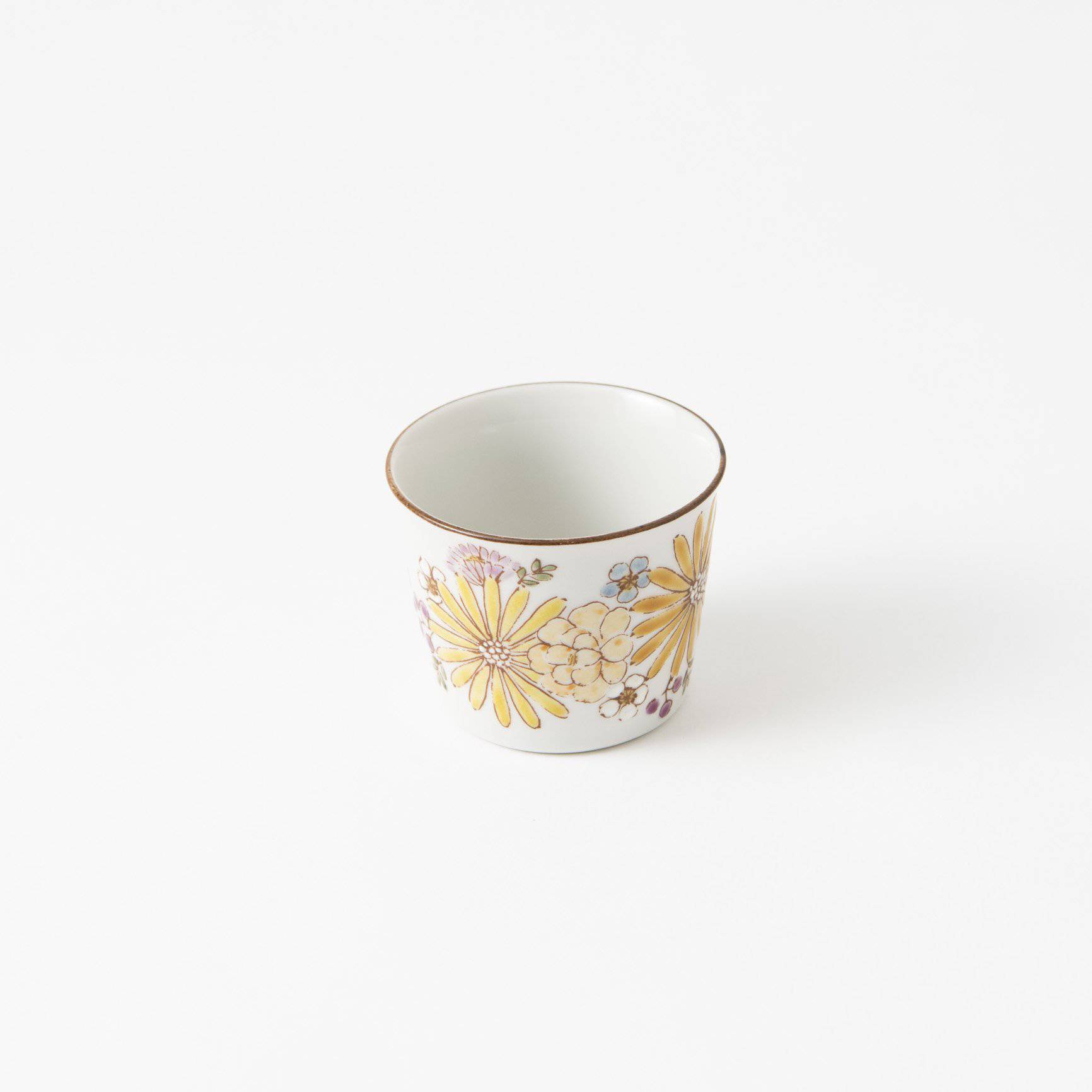 Atelier Yu Brilliant Flower Kutani Japanese Teacup - MUSUBI KILN - Quality Japanese Tableware and Gift