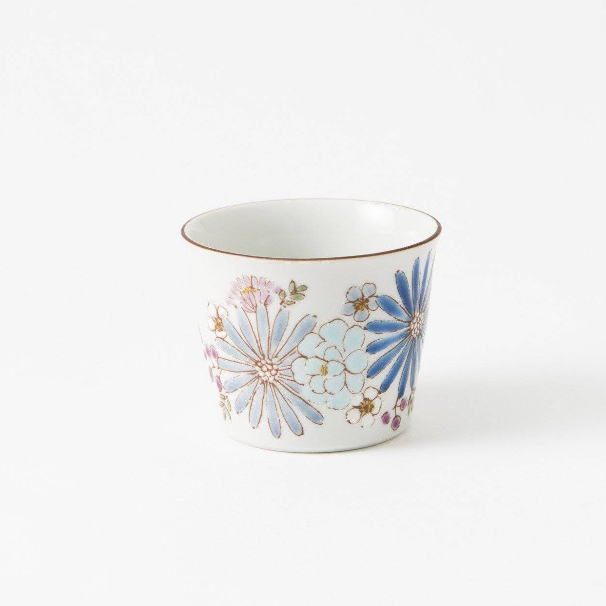 Atelier Yu Brilliant Flower Kutani Japanese Teacup - MUSUBI KILN - Quality Japanese Tableware and Gift
