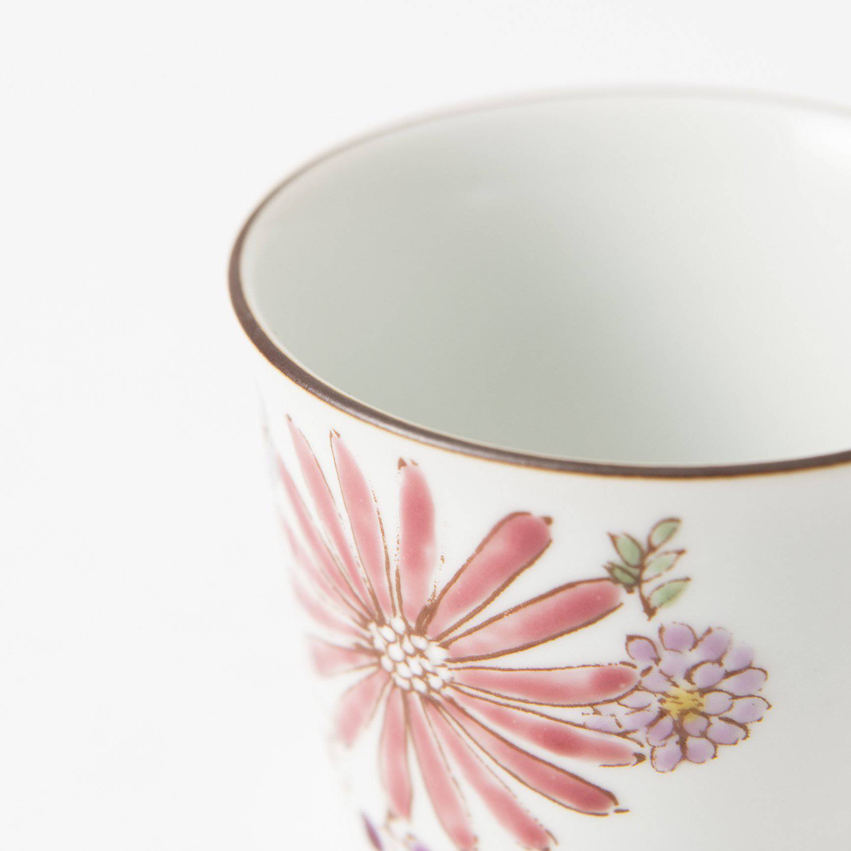 Atelier Yu Brilliant Flower Kutani Japanese Teacup - MUSUBI KILN - Quality Japanese Tableware and Gift