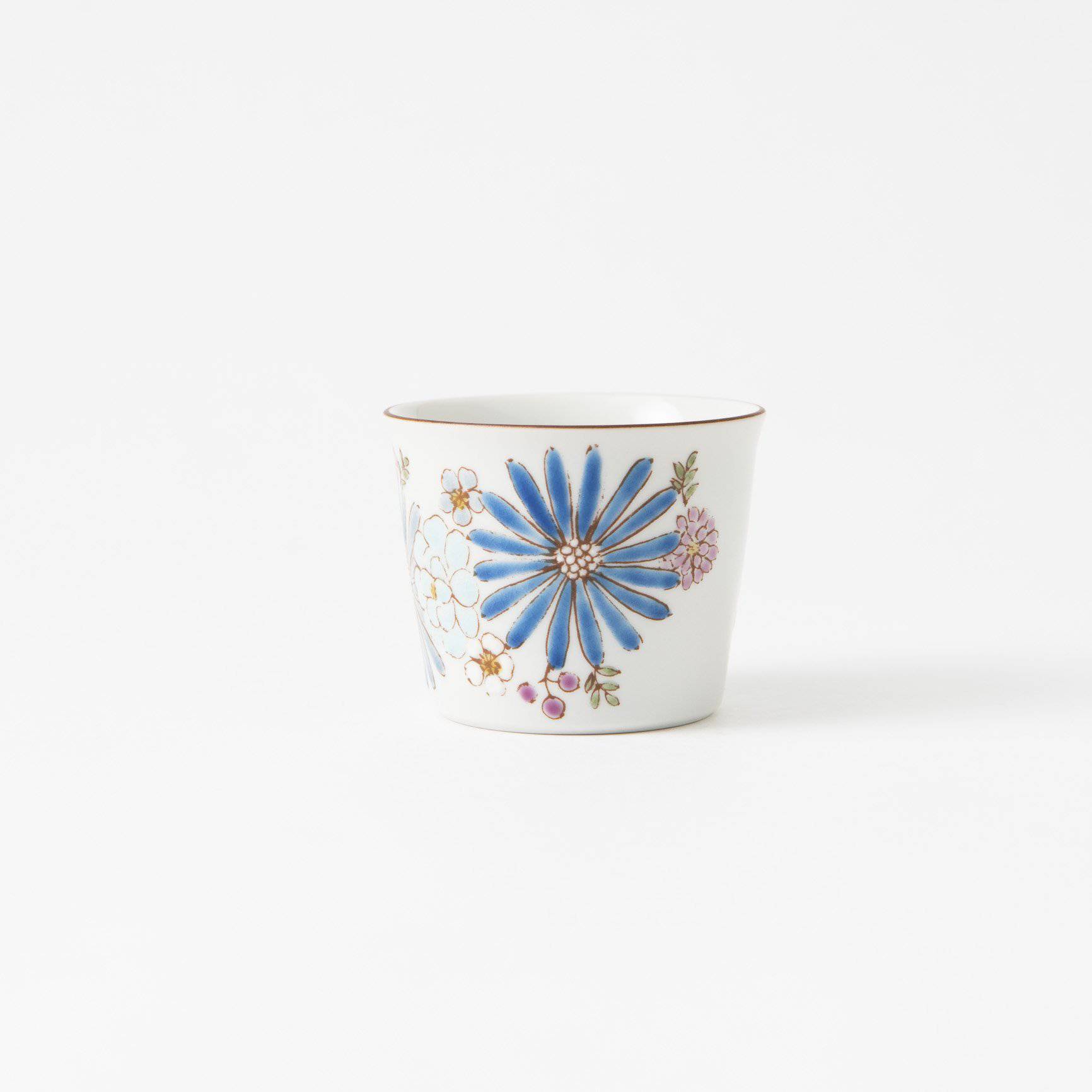 Atelier Yu Brilliant Flower Kutani Japanese Teacup - MUSUBI KILN - Quality Japanese Tableware and Gift