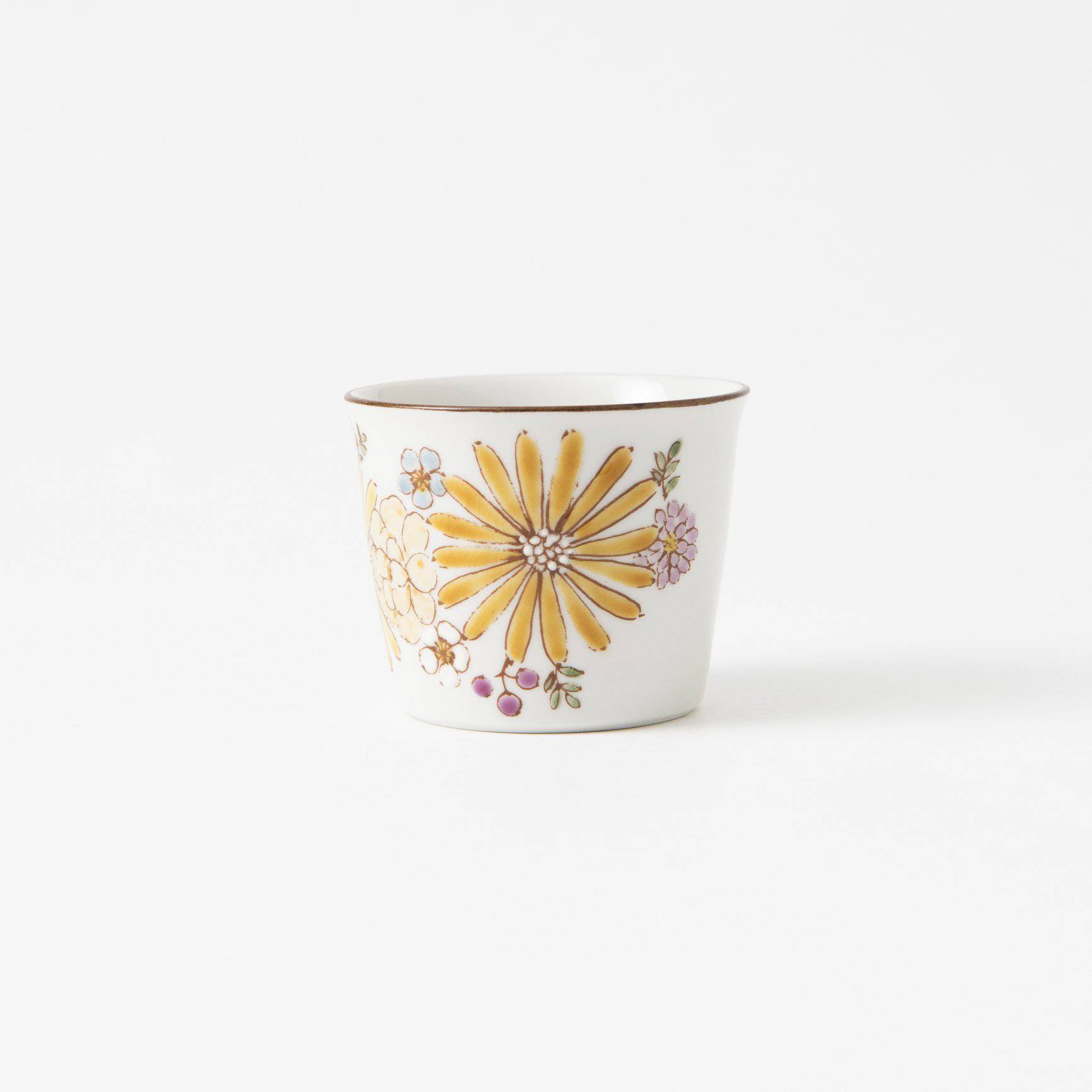 Atelier Yu Brilliant Flower Kutani Japanese Teacup - MUSUBI KILN - Quality Japanese Tableware and Gift