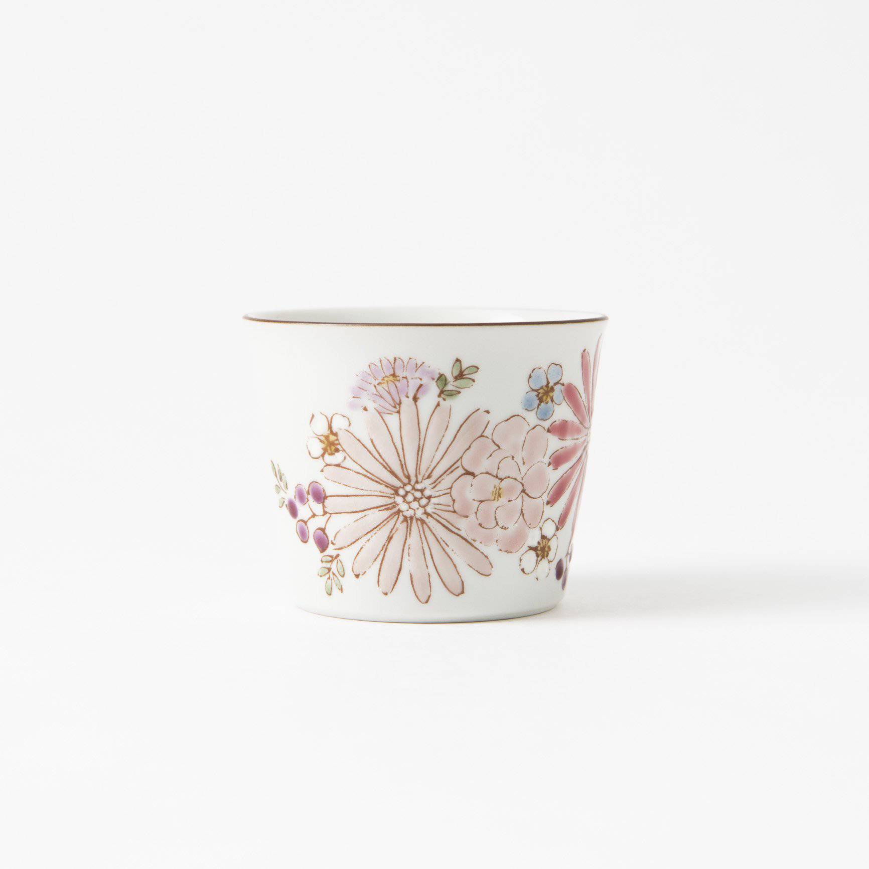 Atelier Yu Brilliant Flower Kutani Japanese Teacup - MUSUBI KILN - Quality Japanese Tableware and Gift