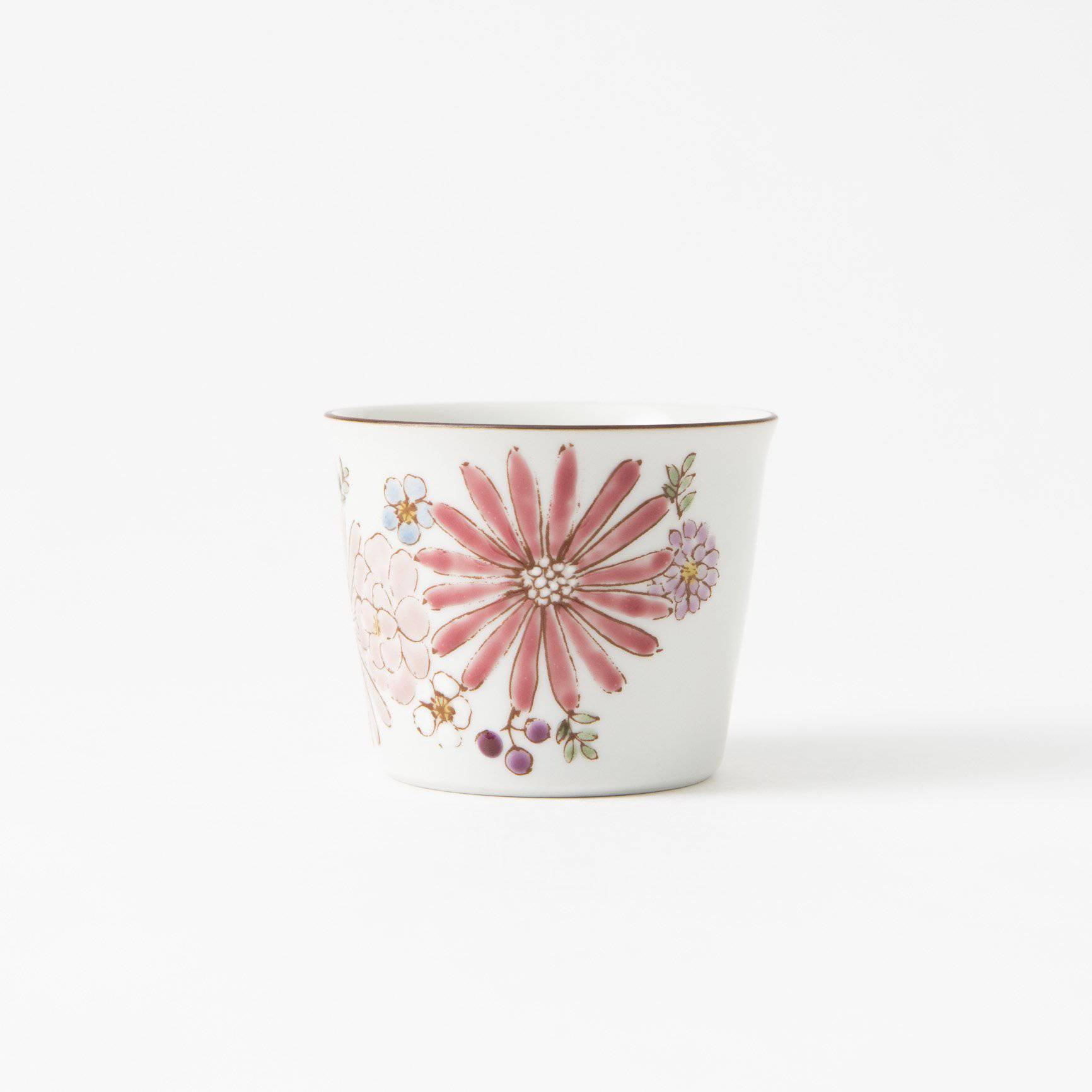 Atelier Yu Brilliant Flower Kutani Japanese Teacup - MUSUBI KILN - Quality Japanese Tableware and Gift