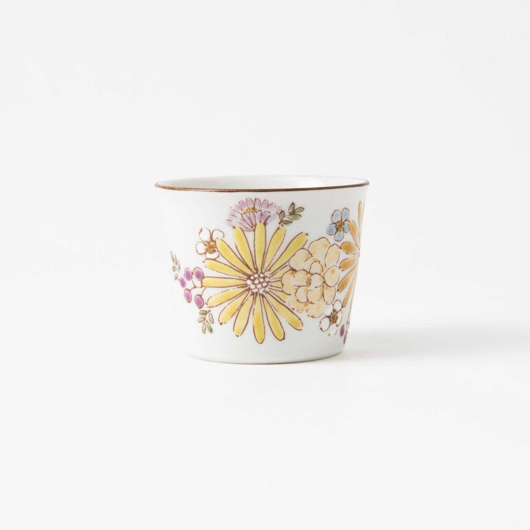 Atelier Yu Brilliant Flower Kutani Japanese Teacup - MUSUBI KILN - Quality Japanese Tableware and Gift