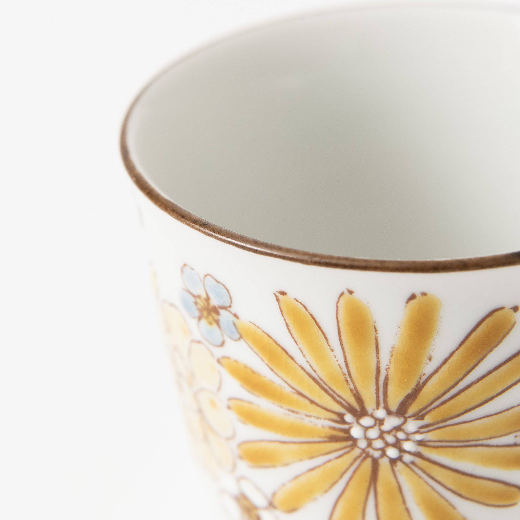 Atelier Yu Brilliant Flower Kutani Japanese Teacup - MUSUBI KILN - Quality Japanese Tableware and Gift