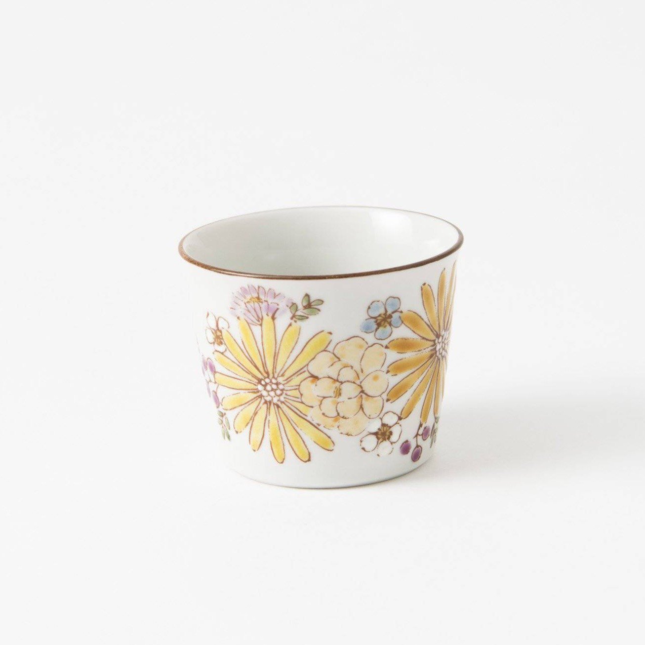 Atelier Yu Brilliant Flower Kutani Japanese Teacup - MUSUBI KILN - Quality Japanese Tableware and Gift